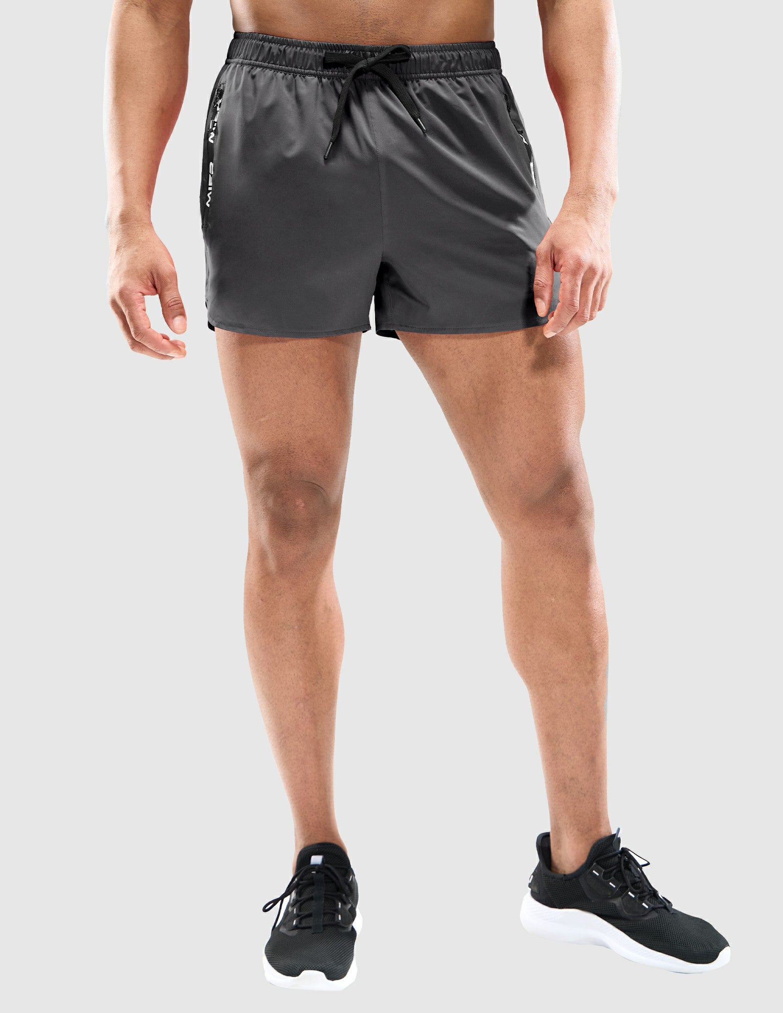 Men's 3 Inch Dry Fit Running Shorts with Brief Liner