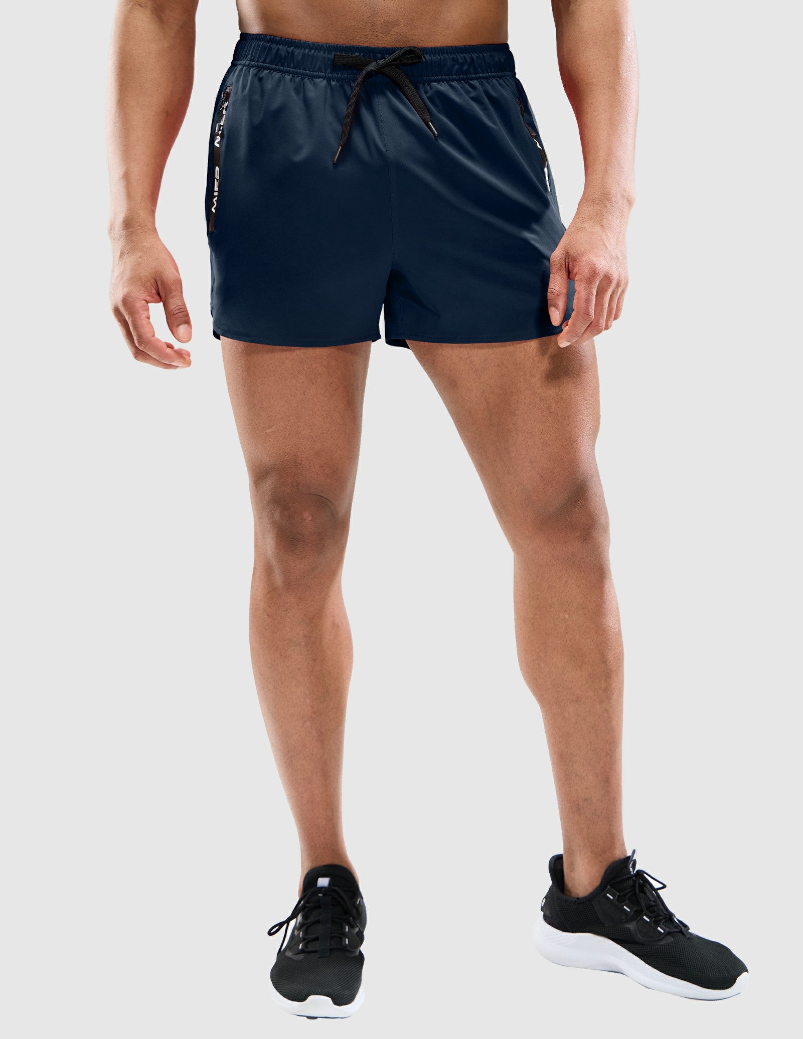 Men's 3 Inch Dry Fit Running Shorts with Brief Liner