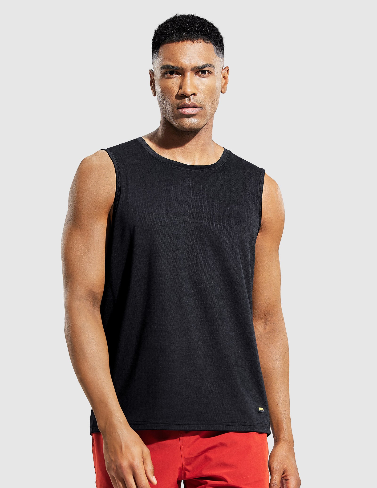 MIER Men's Workout Tank Perfect for Running and High Performance Activities Men's Tank Top Black / S