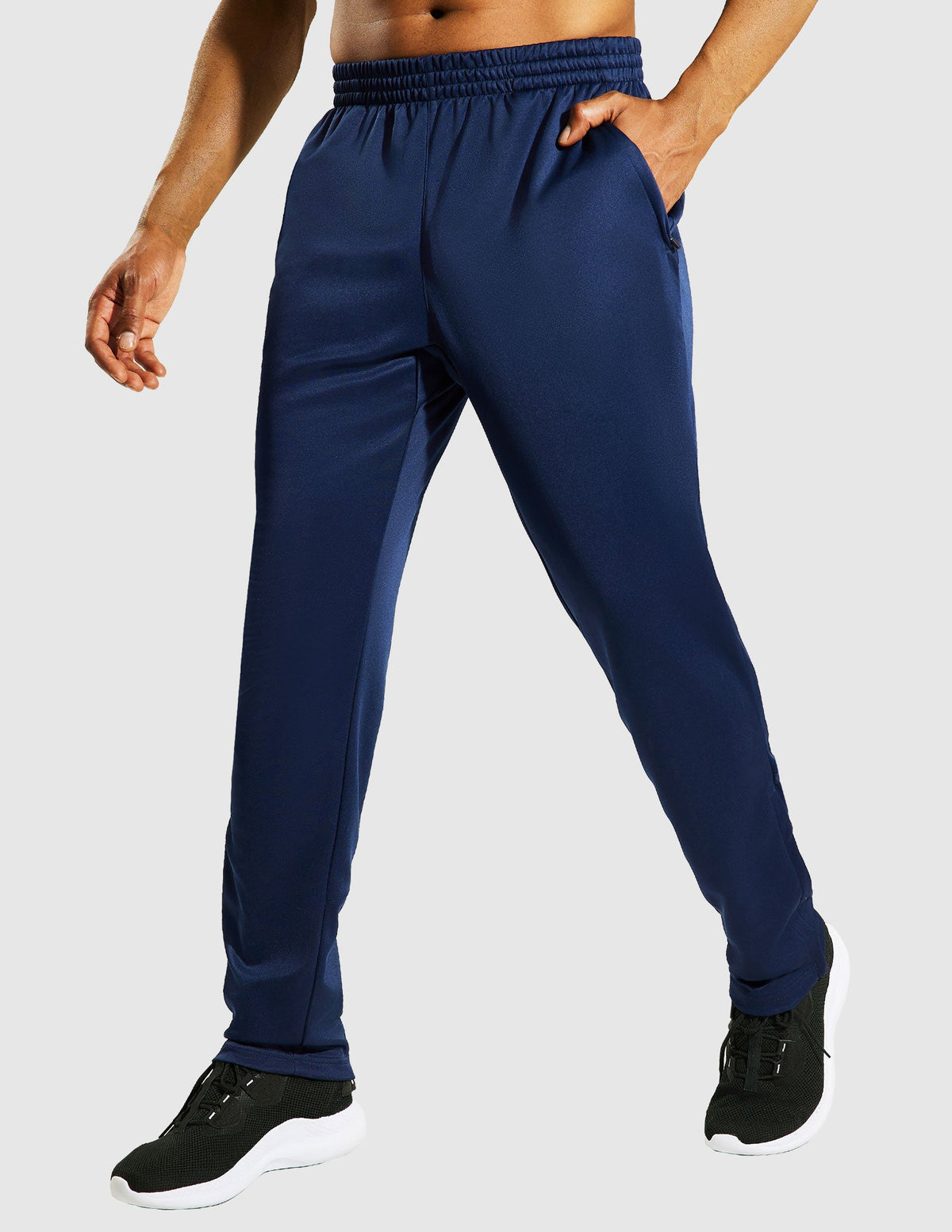 MIER Men's Stretch Athletic Joggers for Running and Gym Men's Train Pants Navy / S