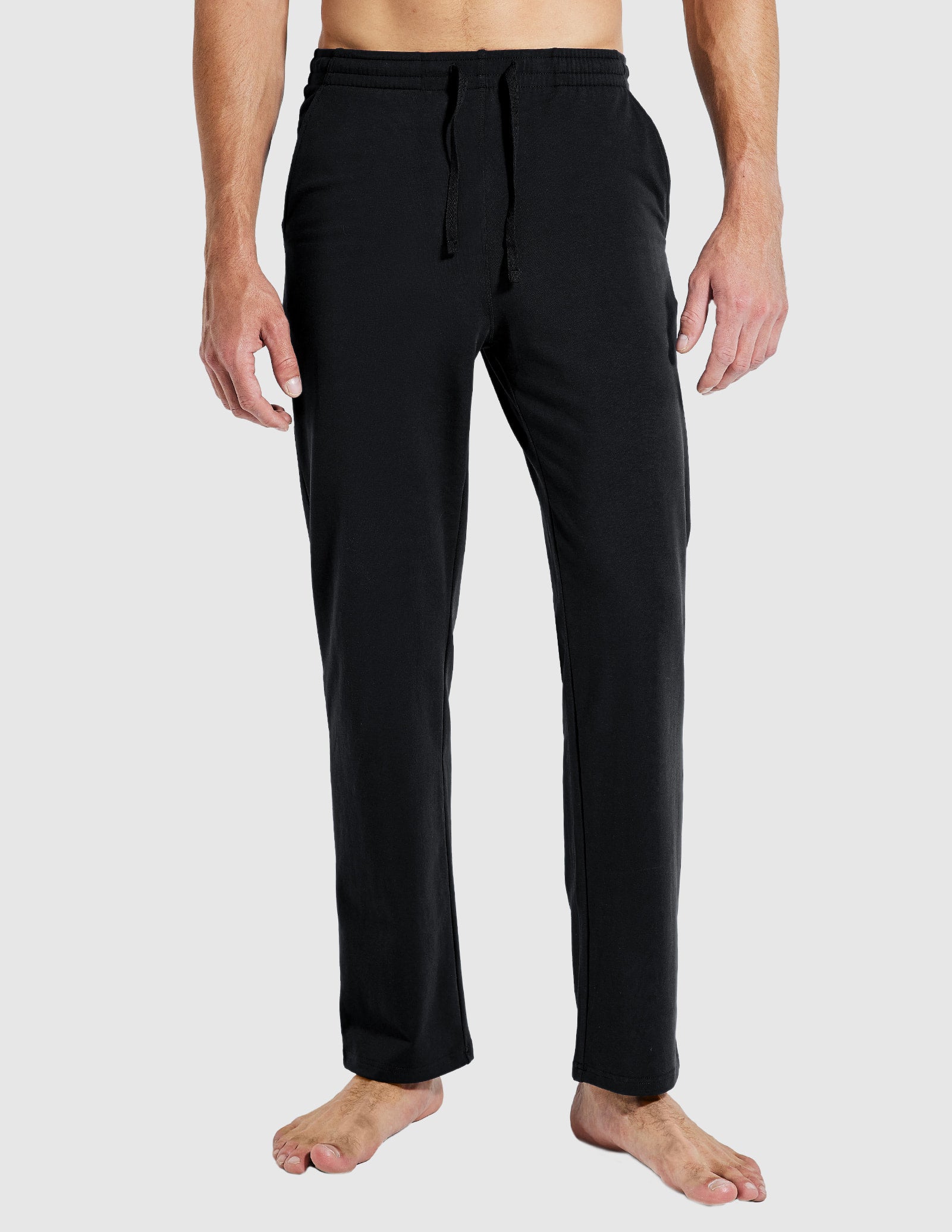 Men's Cotton Sweatpants with Pockets Sports Knit Pants