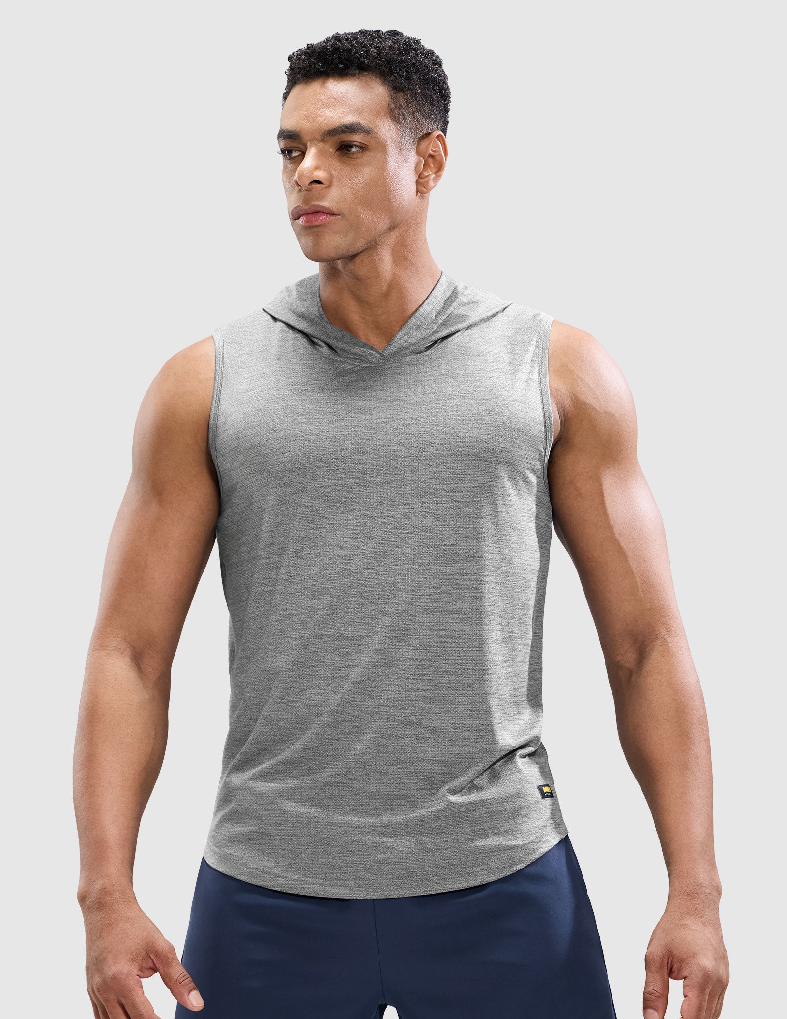 Men's Sleeveless Tank Top with Hood Quick Dry Shirts