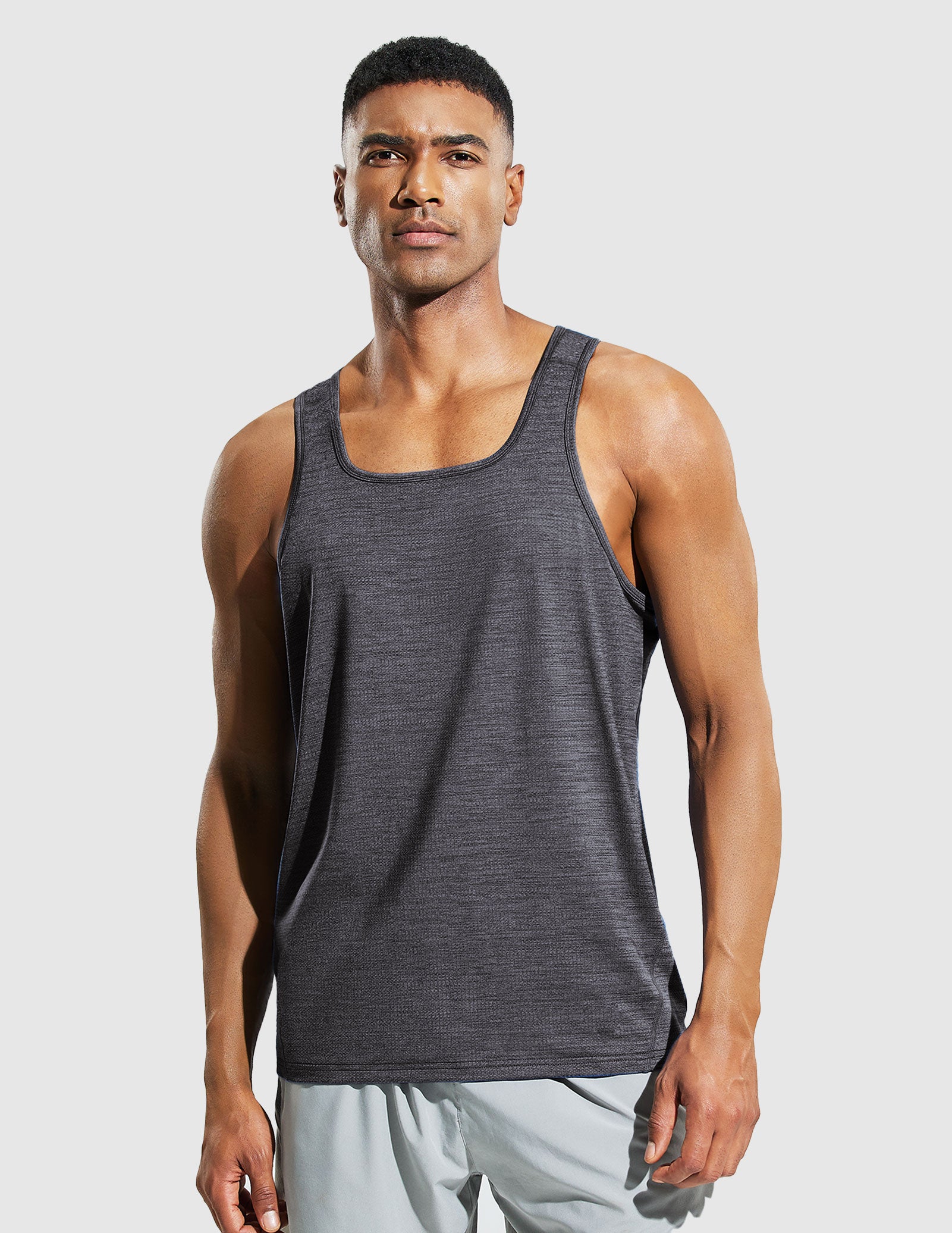 MIER Men’s Sleeveless Running Shirt Quick Dry and Breathable Men's Tank Top