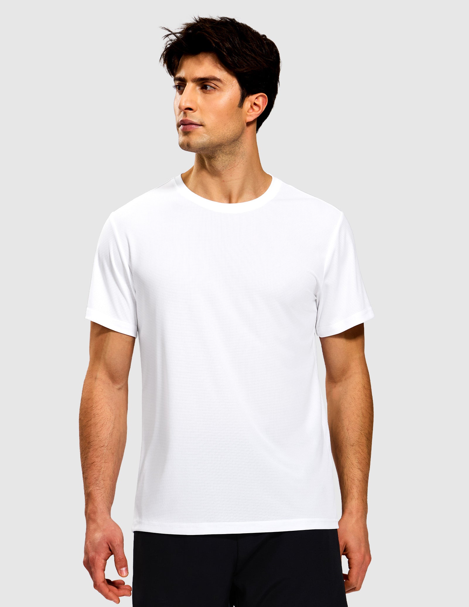 MIER Men's Running T-Shirt Dry Fit Workout Tee Men's Shirt