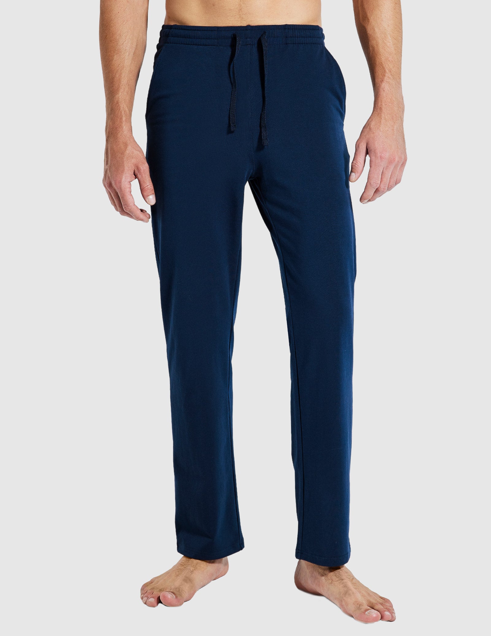 Men's Cotton Sweatpants with Pockets Sports Knit Pants