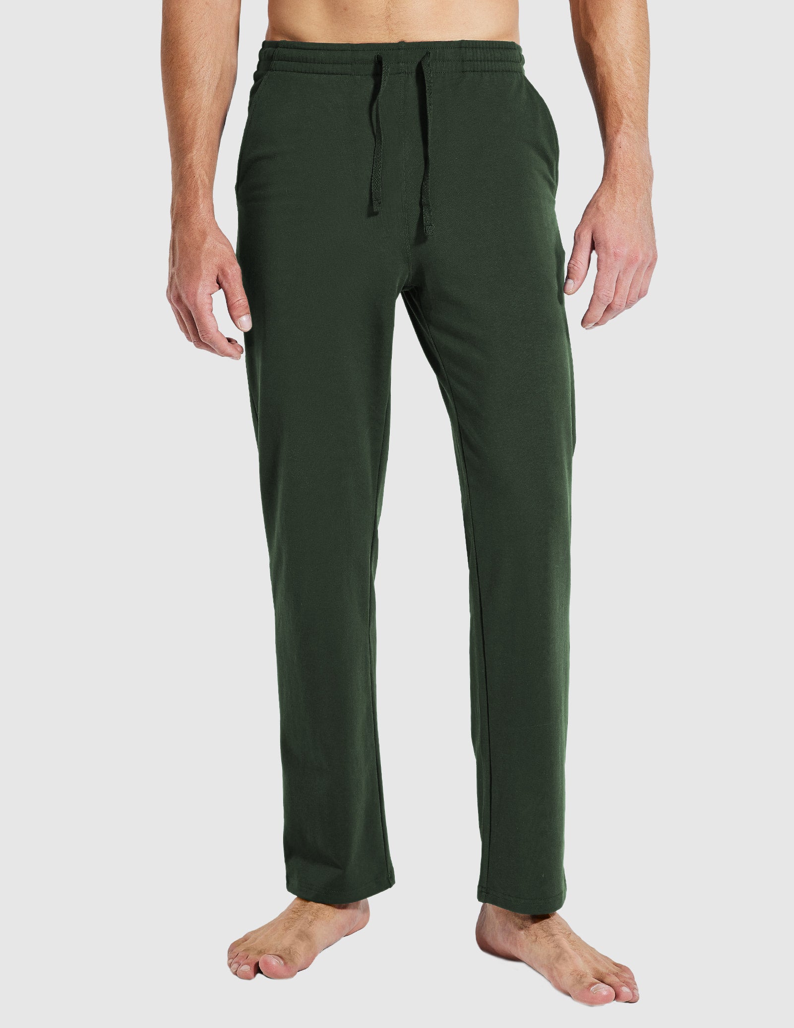 Men's Cotton Sweatpants with Pockets Sports Knit Pants