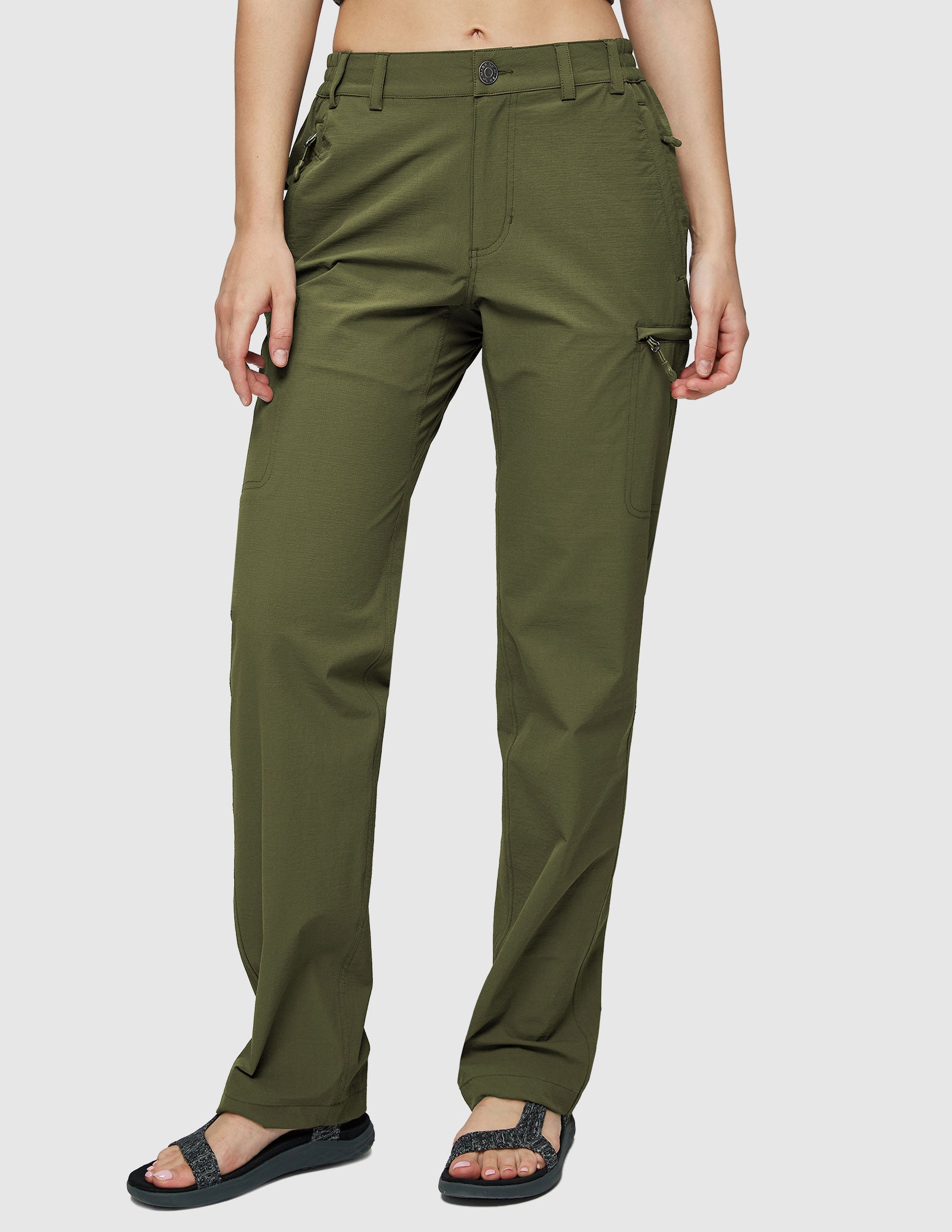 Pantalon cargo à séchage rapide pour femmes Pantalon de randonnée tactique léger