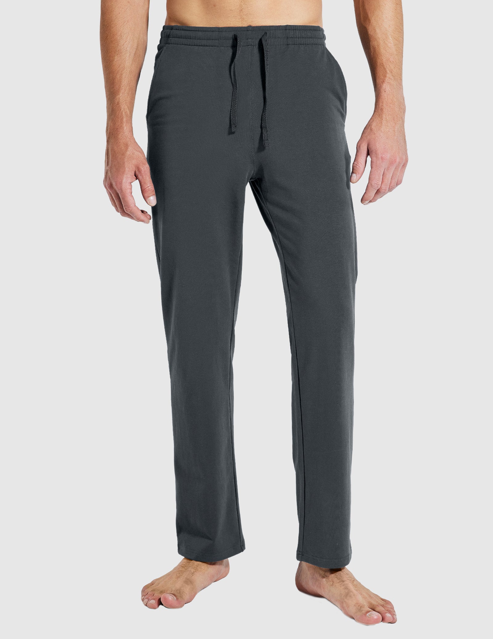 Men's Cotton Sweatpants with Pockets Sports Knit Pants