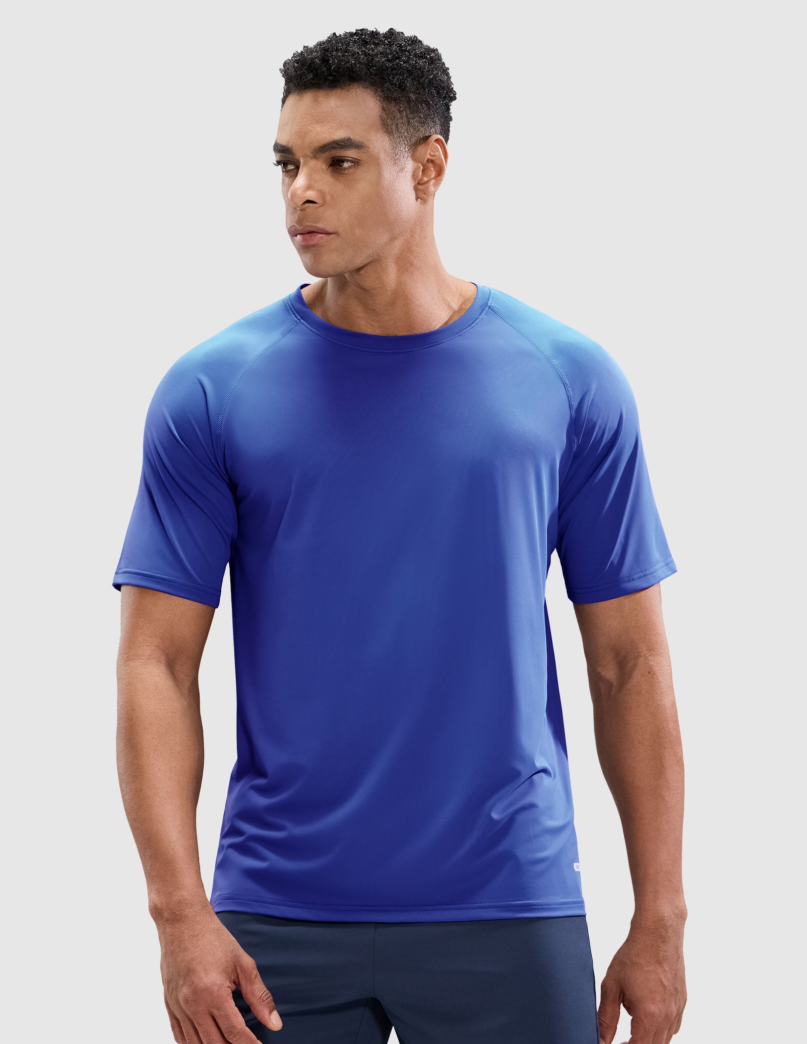 MIER Men's Workout T Shirts Stretchy Quick Dry and Moisture Wicking Men's T-Shirts