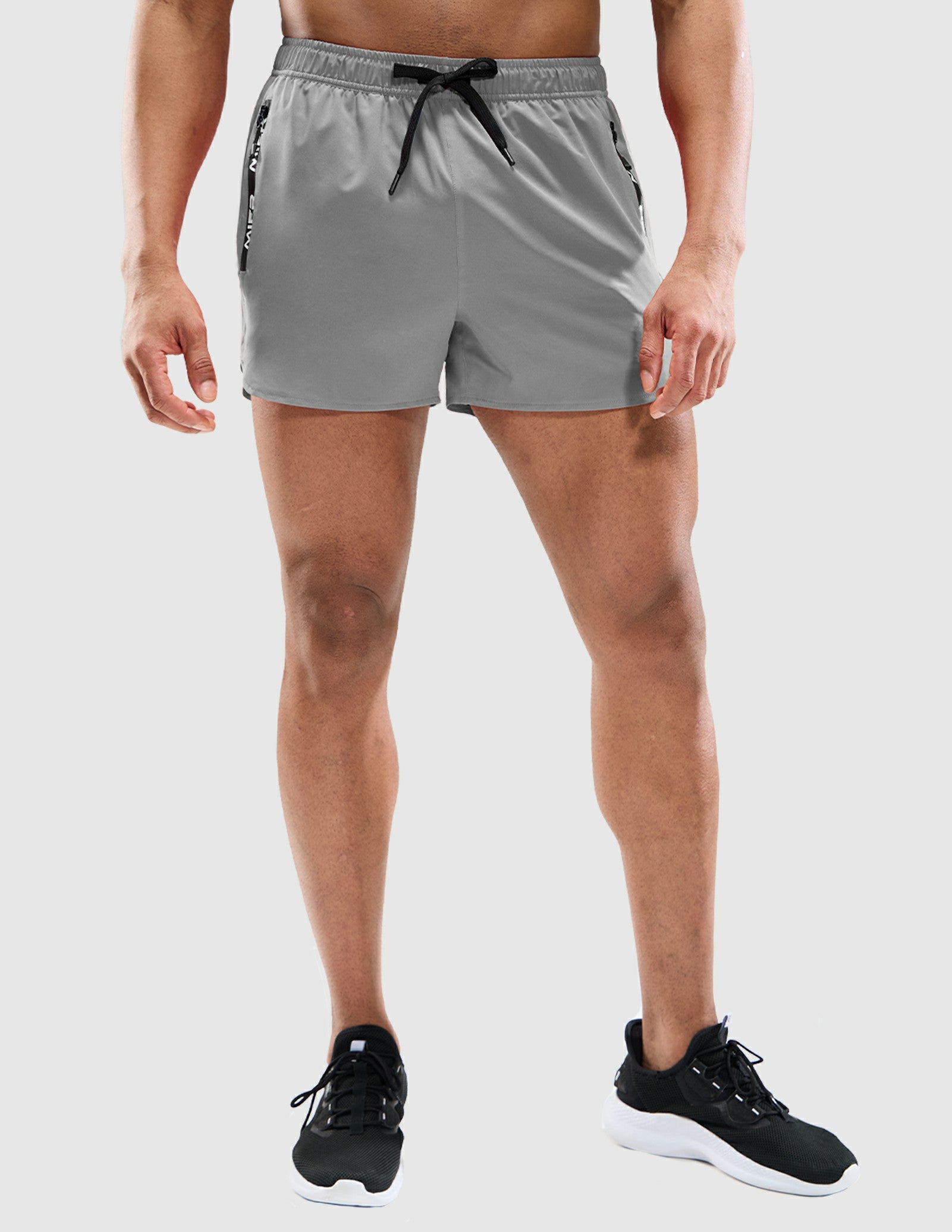 MIER Men's 3 Inch Dry Fit Running Shorts with Brief Liner Men's Shorts