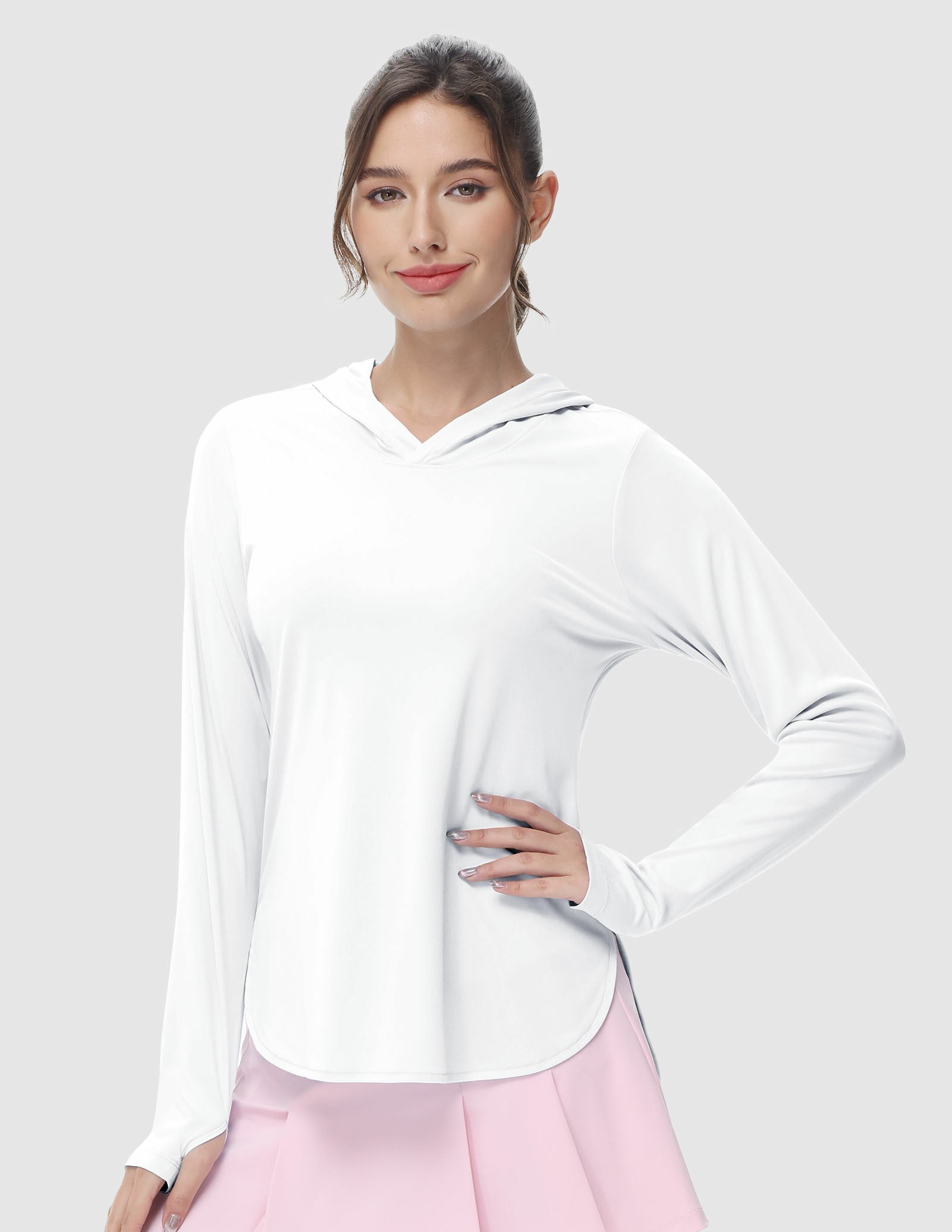 Womens UPF 50+ Sun Protection Hoodie Shirts