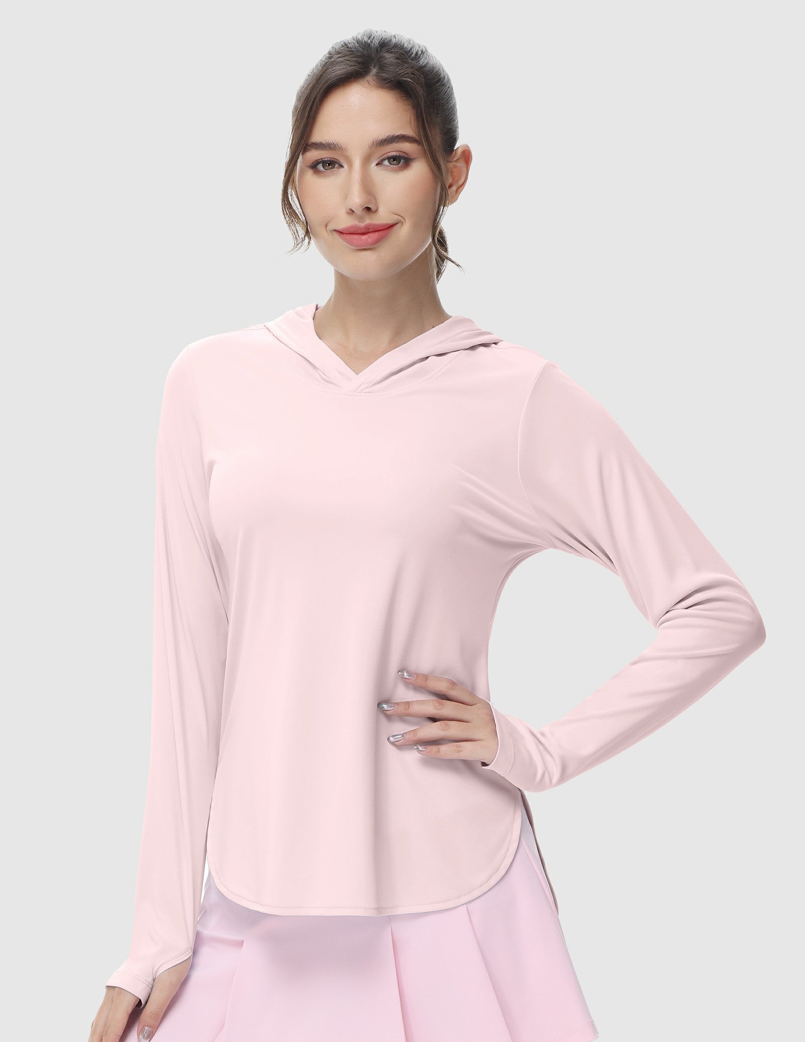 Womens UPF 50+ Sun Protection Hoodie Shirts