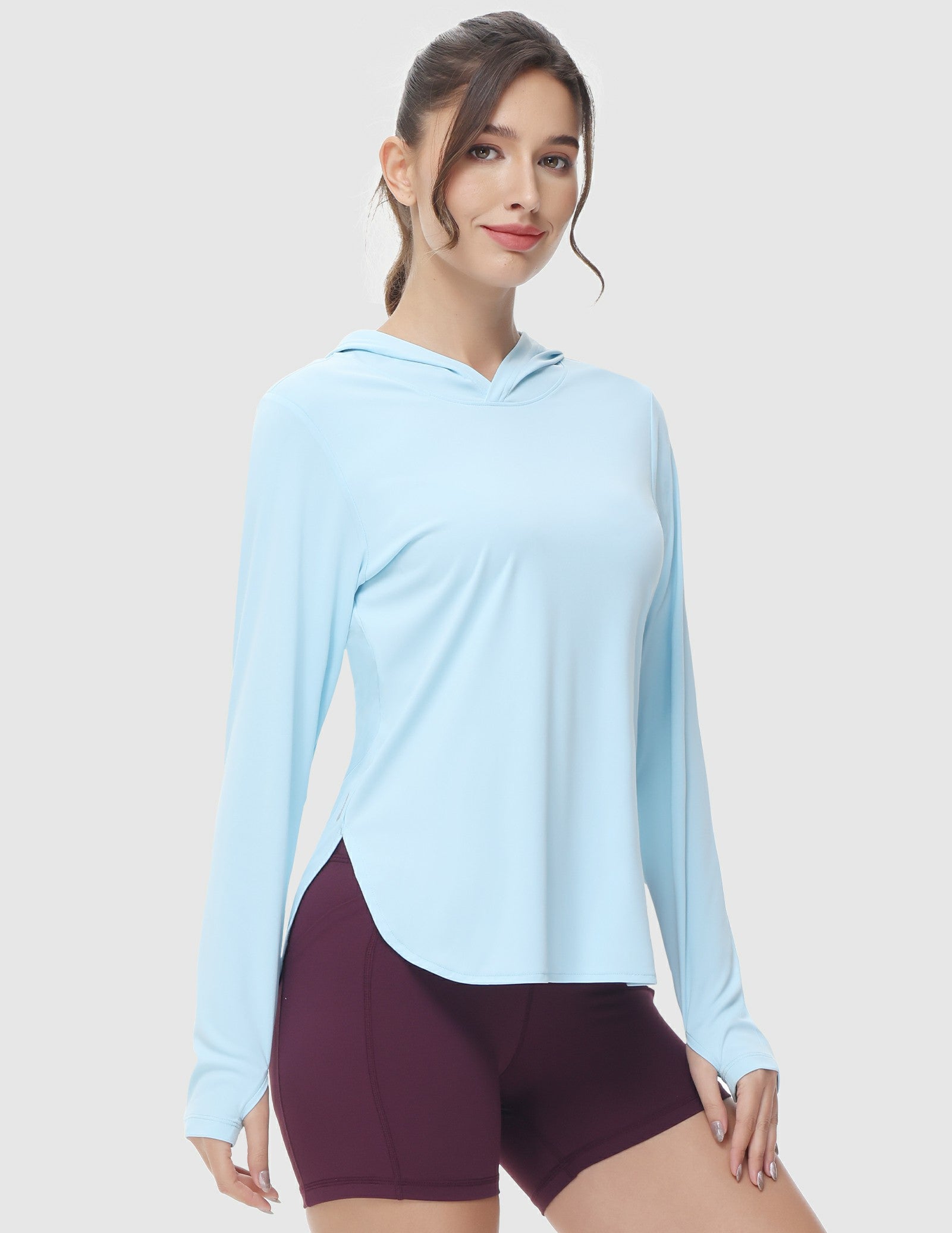 Womens UPF 50+ Sun Protection Hoodie Shirts