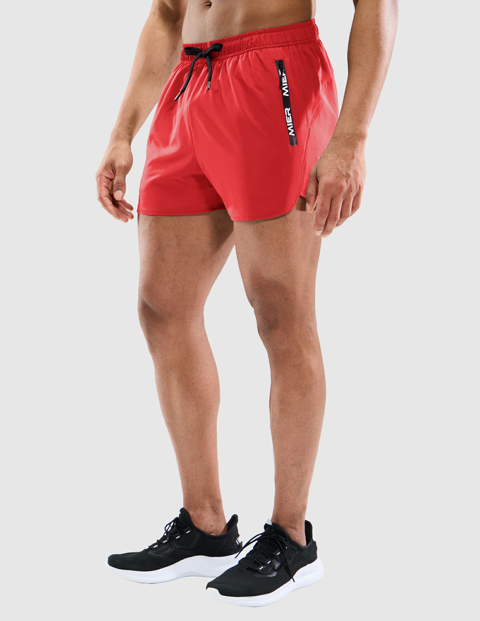 Men's 3 Inch Dry Fit Running Shorts with Brief Liner