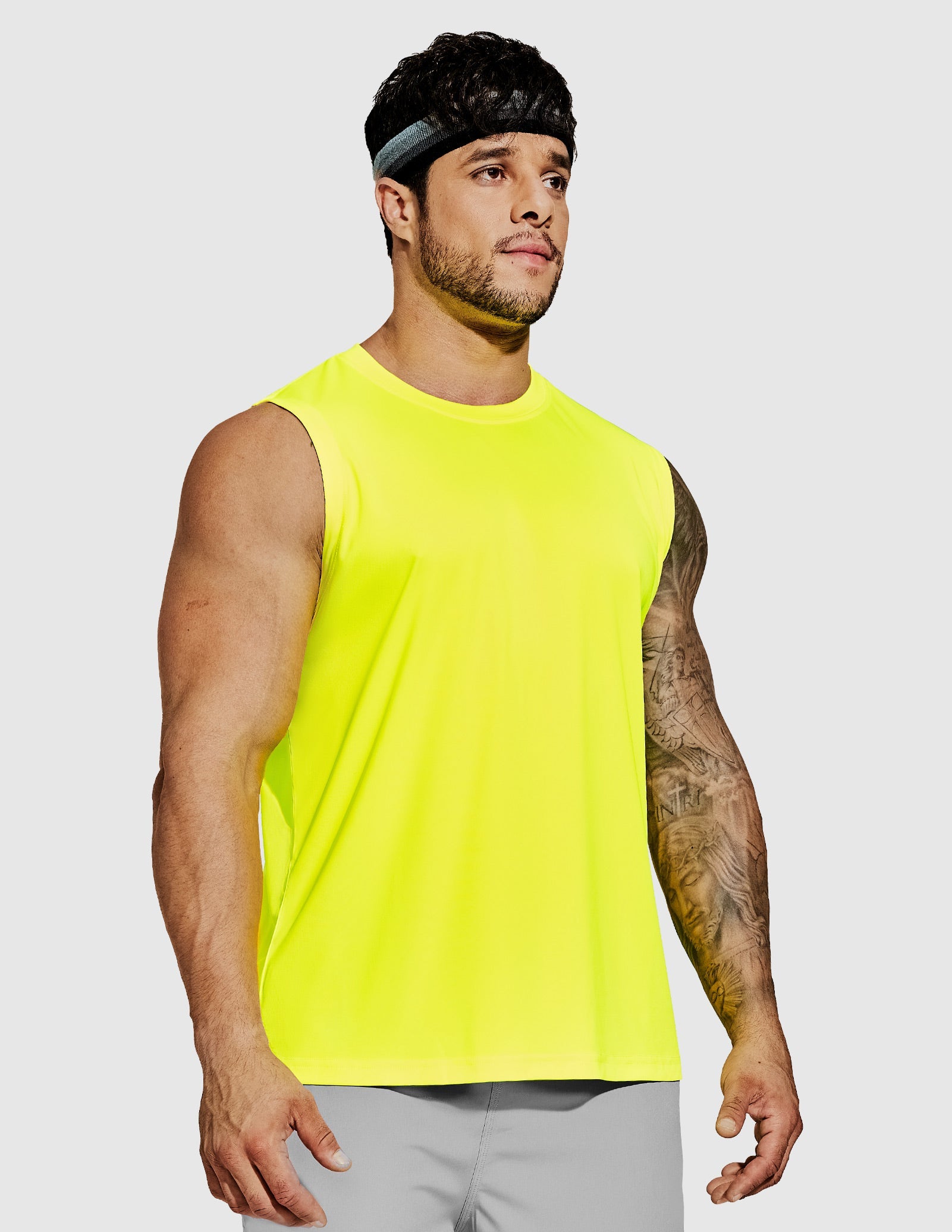 MIER Men’s Workout Tank Top Quick Dry UPF 50+ Sleeveless Gym Running Training Tee Men's Tank Top