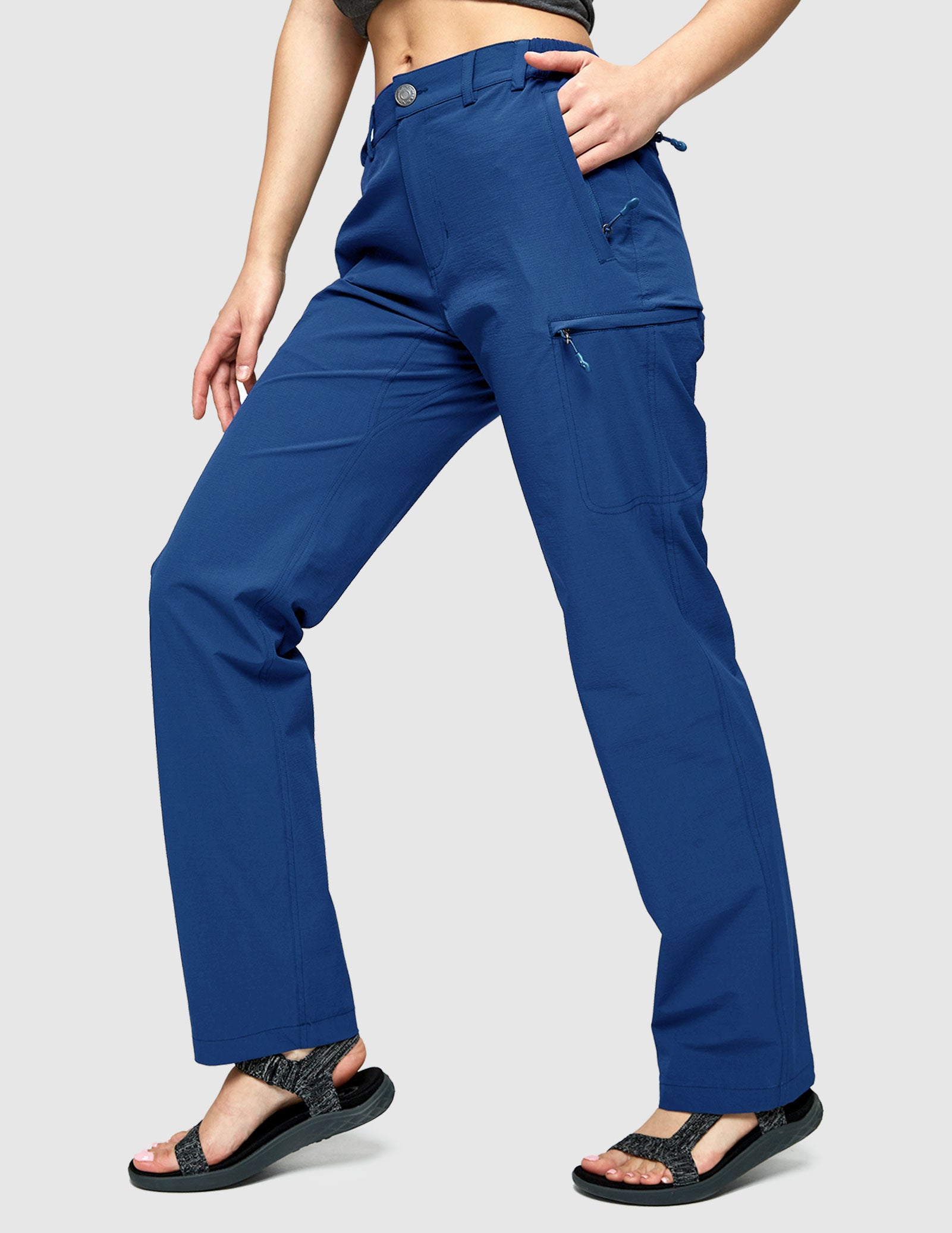 Pantalon cargo à séchage rapide pour femmes Pantalon de randonnée tactique léger