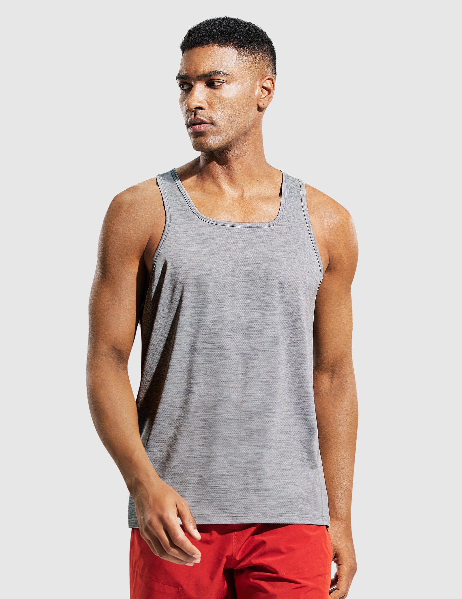 MIER Men’s Sleeveless Running Shirt Quick Dry and Breathable Men's Tank Top