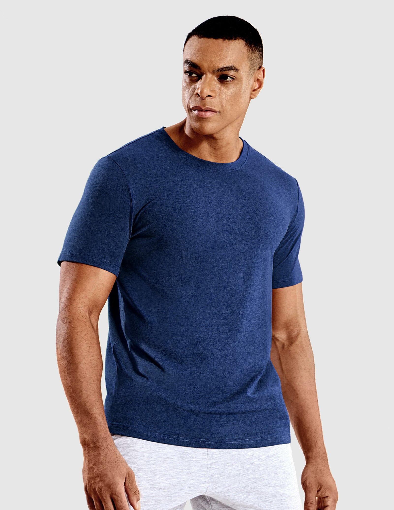 MIER Men’s Buttery Soft Short Sleeve Dry Fit Athletic T-Shirt Men's Shirt