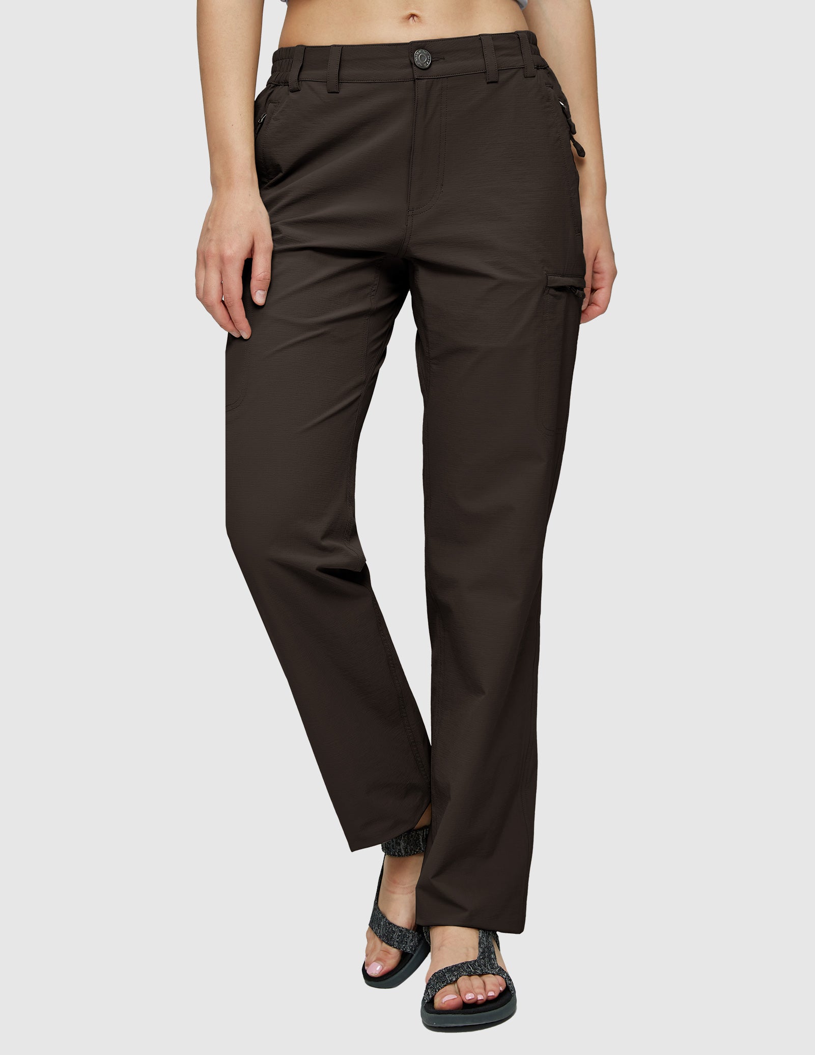 Pantalon cargo à séchage rapide pour femmes Pantalon de randonnée tactique léger