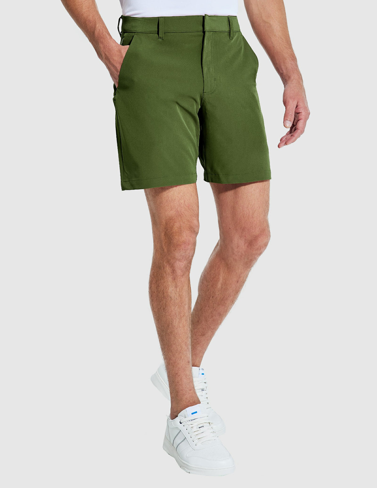 Men's Stretch Golf Shorts 5 Pockets 8" Quick Dry Shorts