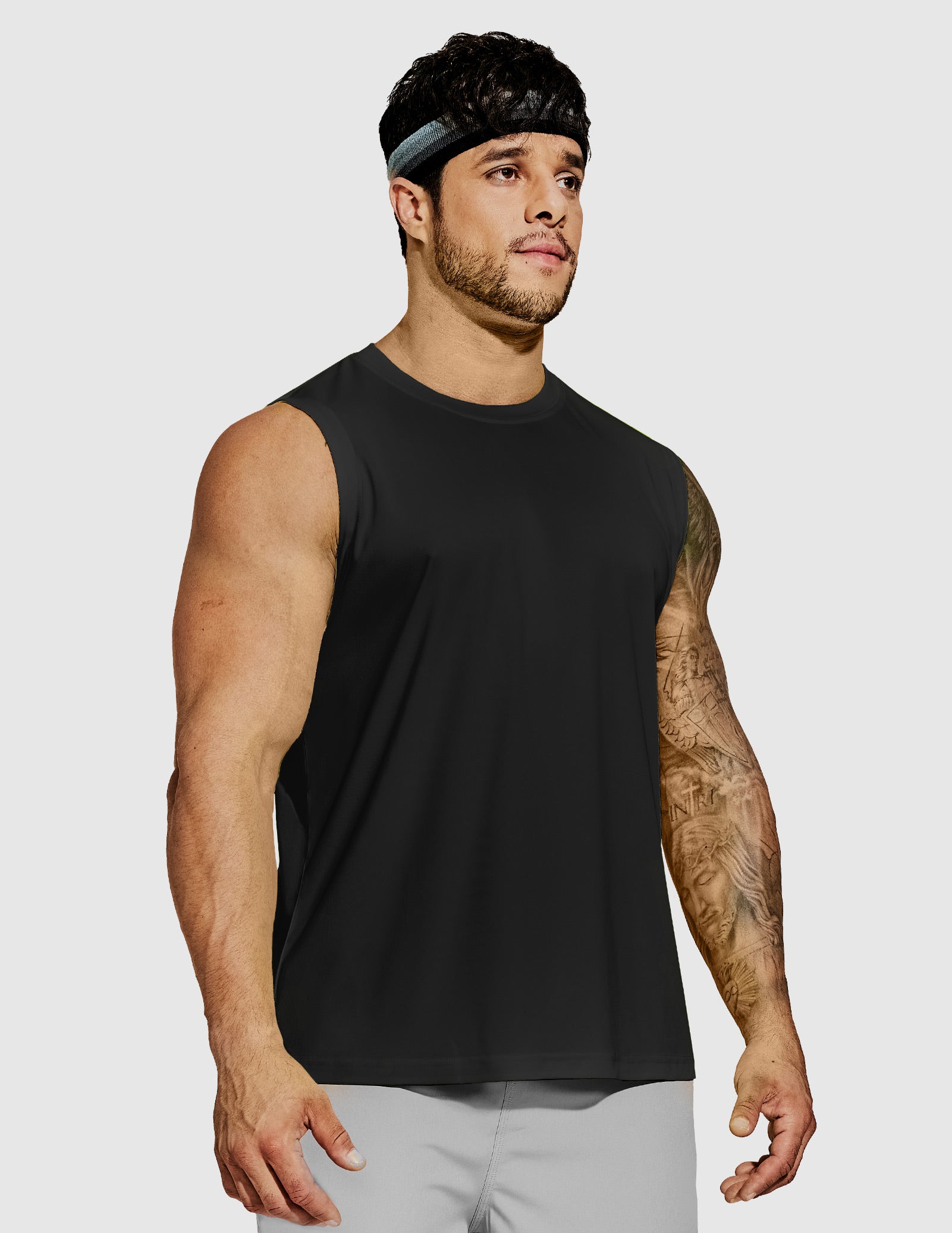 MIER Men’s Workout Tank Top Quick Dry UPF 50+ Sleeveless Gym Running Training Tee Men's Tank Top