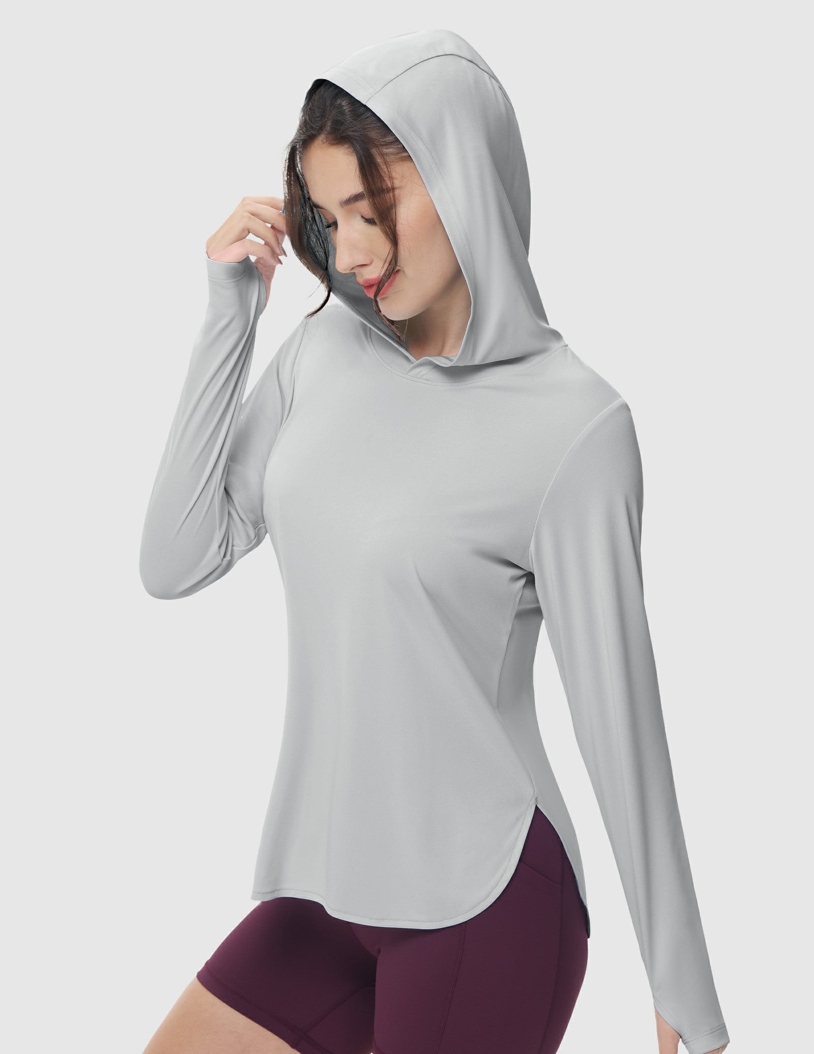 Womens UPF 50+ Sun Protection Hoodie Shirts