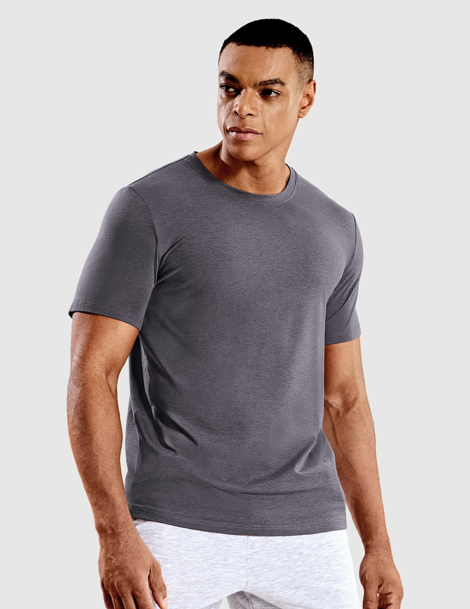 MIER Men’s Buttery Soft Short Sleeve Dry Fit Athletic T-Shirt Men's Shirt