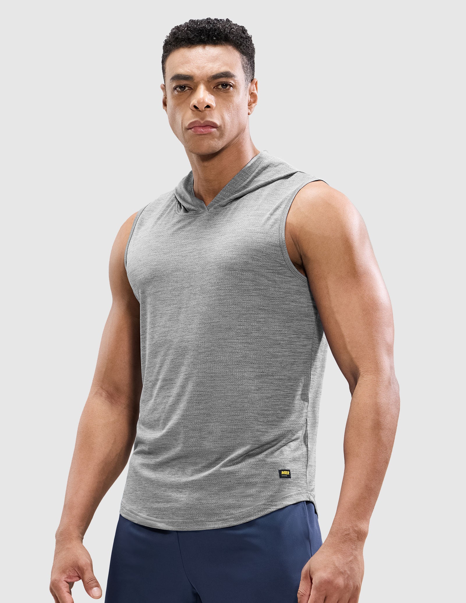 Men's Sleeveless Tank Top with Hood Quick Dry Shirts