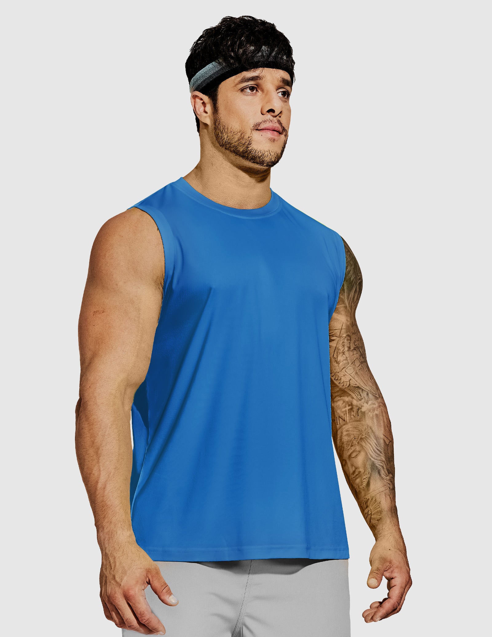 MIER Men’s Workout Tank Top Quick Dry UPF 50+ Sleeveless Gym Running Training Tee Men's Tank Top