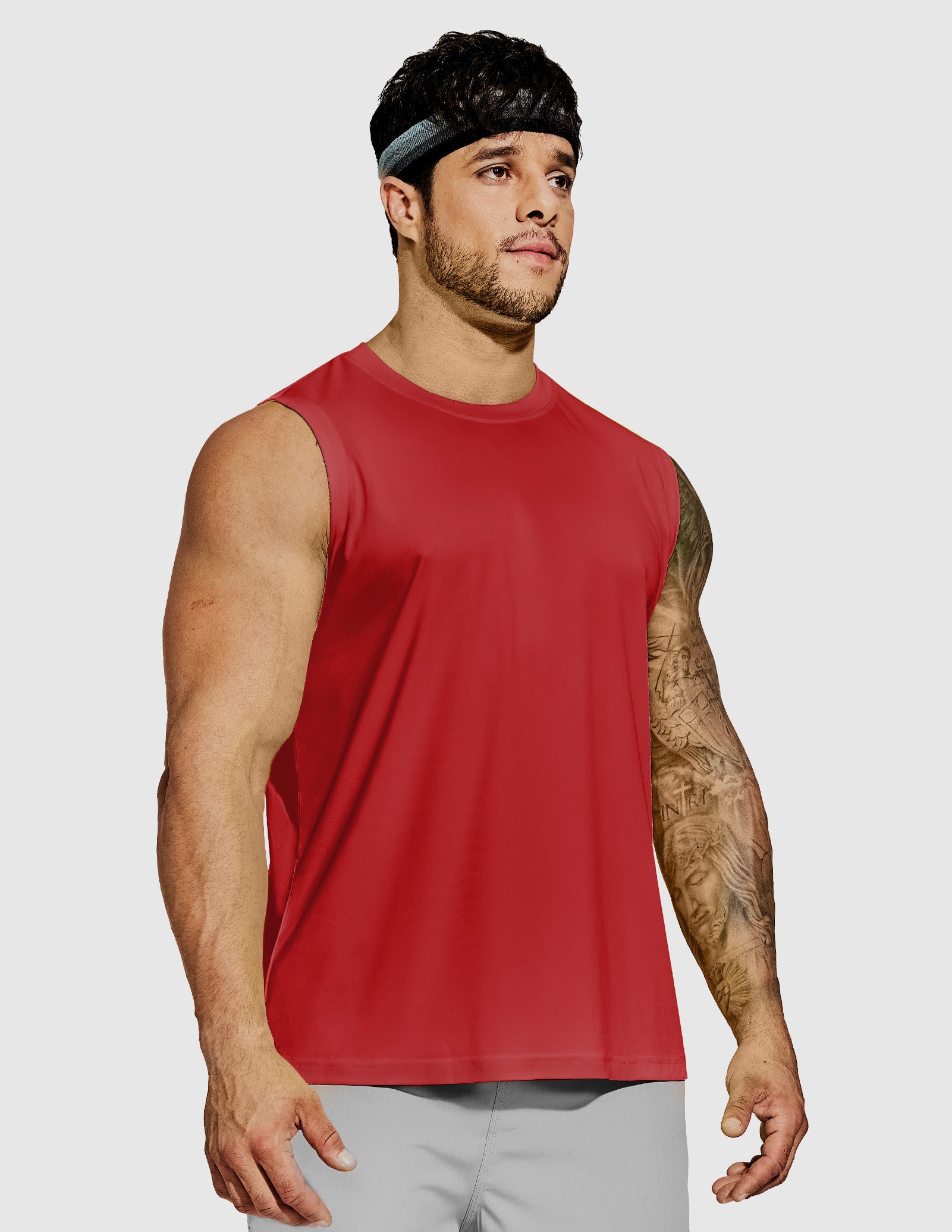 MIER Men’s Workout Tank Top Quick Dry UPF 50+ Sleeveless Gym Running Training Tee Men's Tank Top