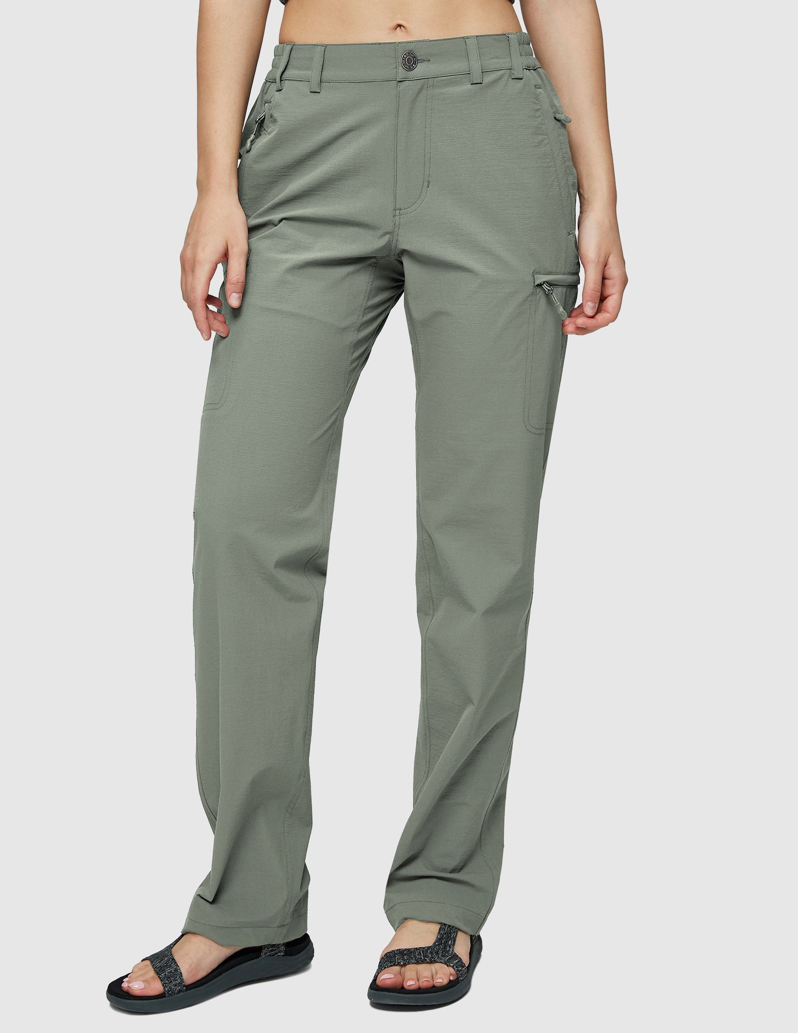 Pantalon cargo à séchage rapide pour femmes Pantalon de randonnée tactique léger