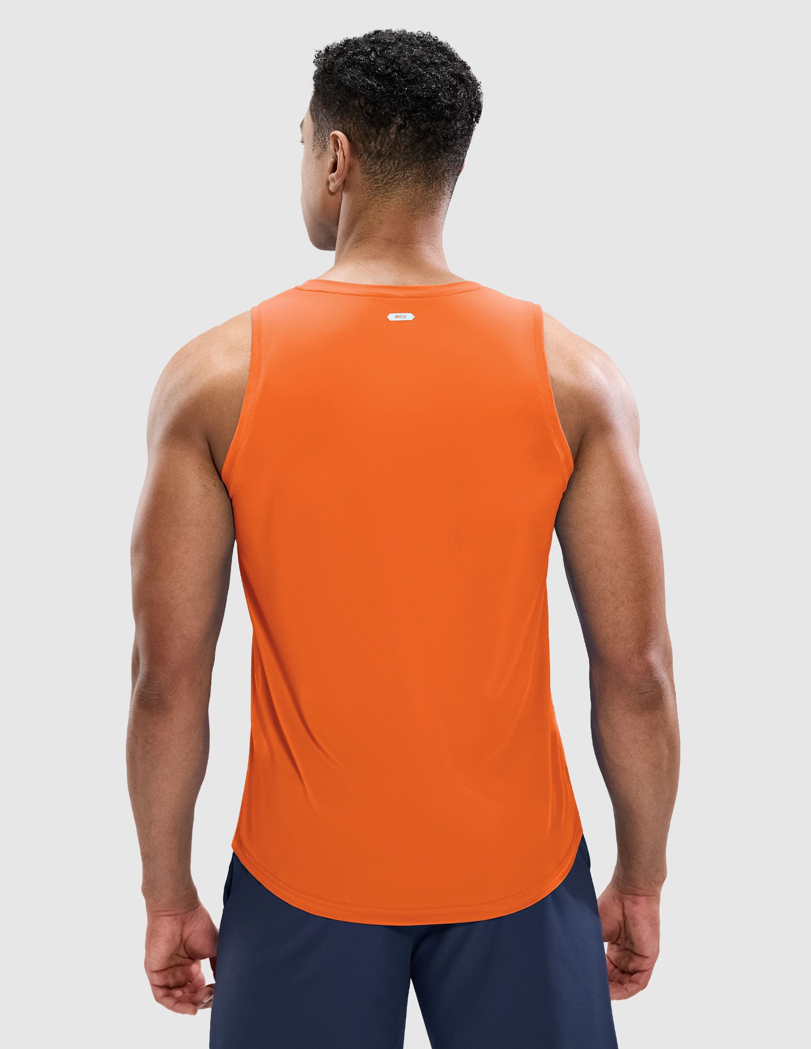 MIER Men’s Sleeveless Running Shirt Breathable and Sweat Wicking Men's Tank Top