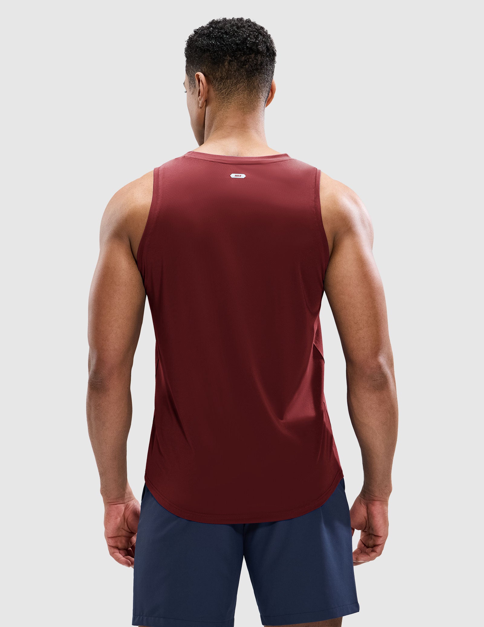 MIER Men’s Sleeveless Running Shirt Breathable and Sweat Wicking Men's Tank Top