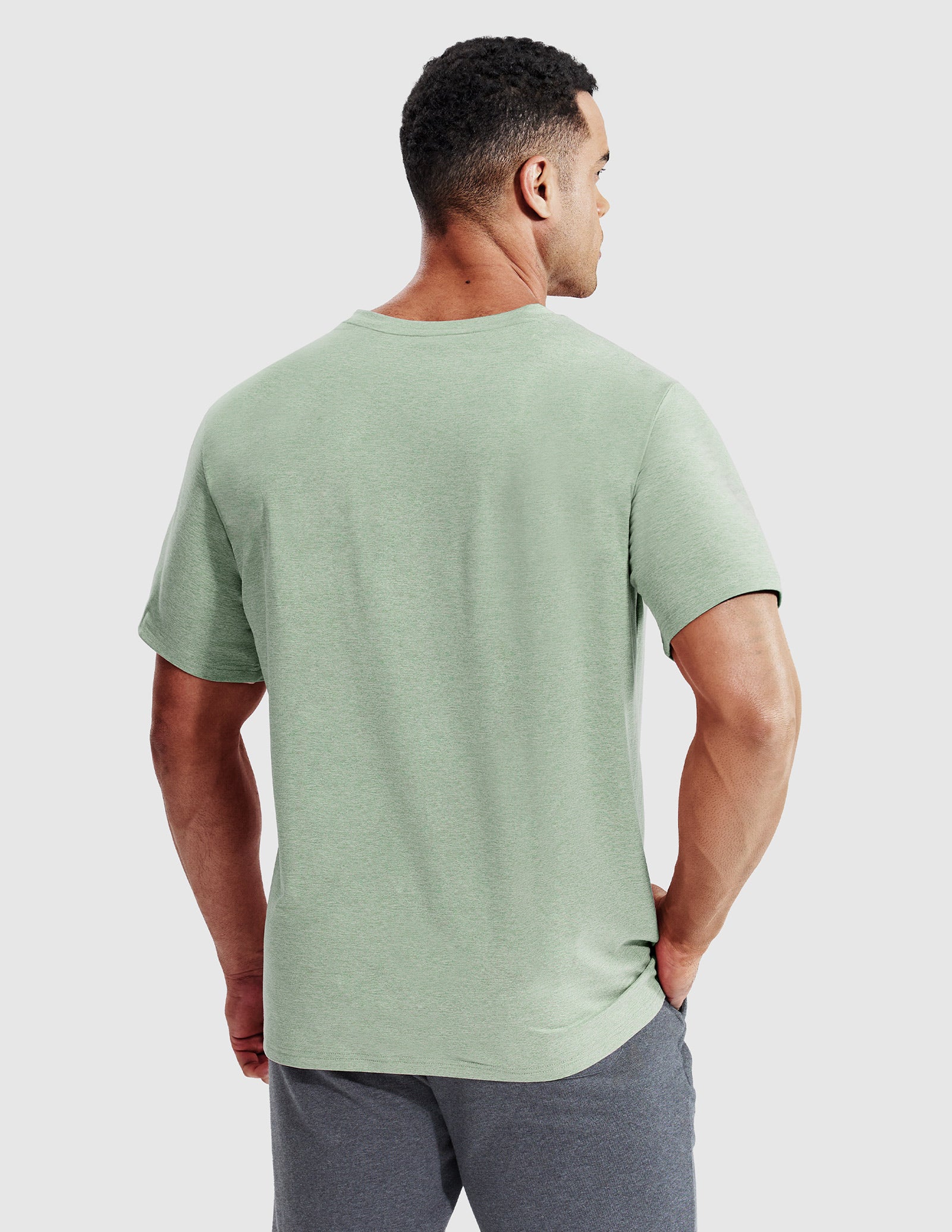 MIER Men’s Buttery Soft Dry Fit V-Neck Workout T-Shirt Men's Shirt