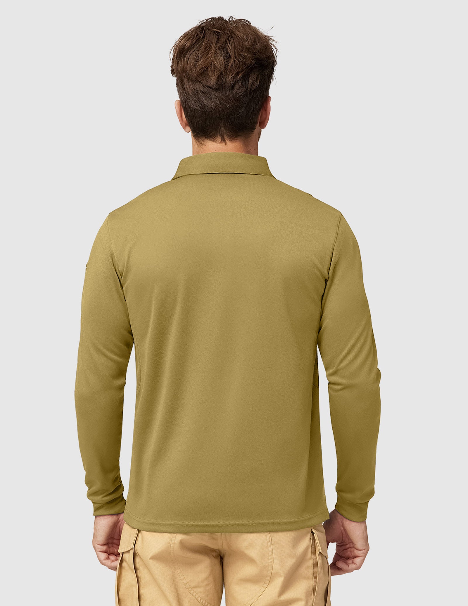 Men's Outdoor Tactical Long Sleeve Polo Shirts Quick Dry