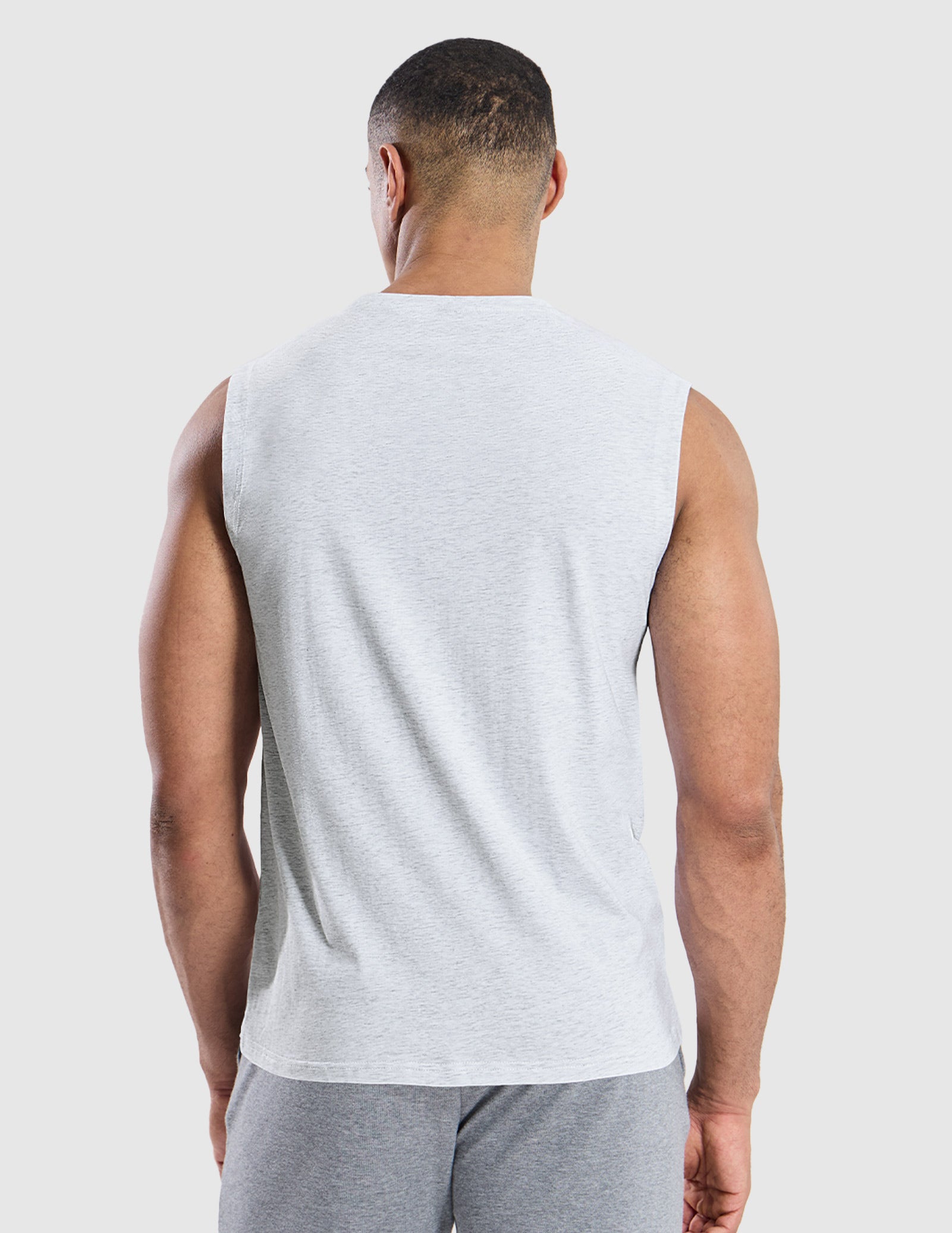 MIER Cotton Blend Running Tank for Men Stretchable and Moisture Wicking Men's Tank Top