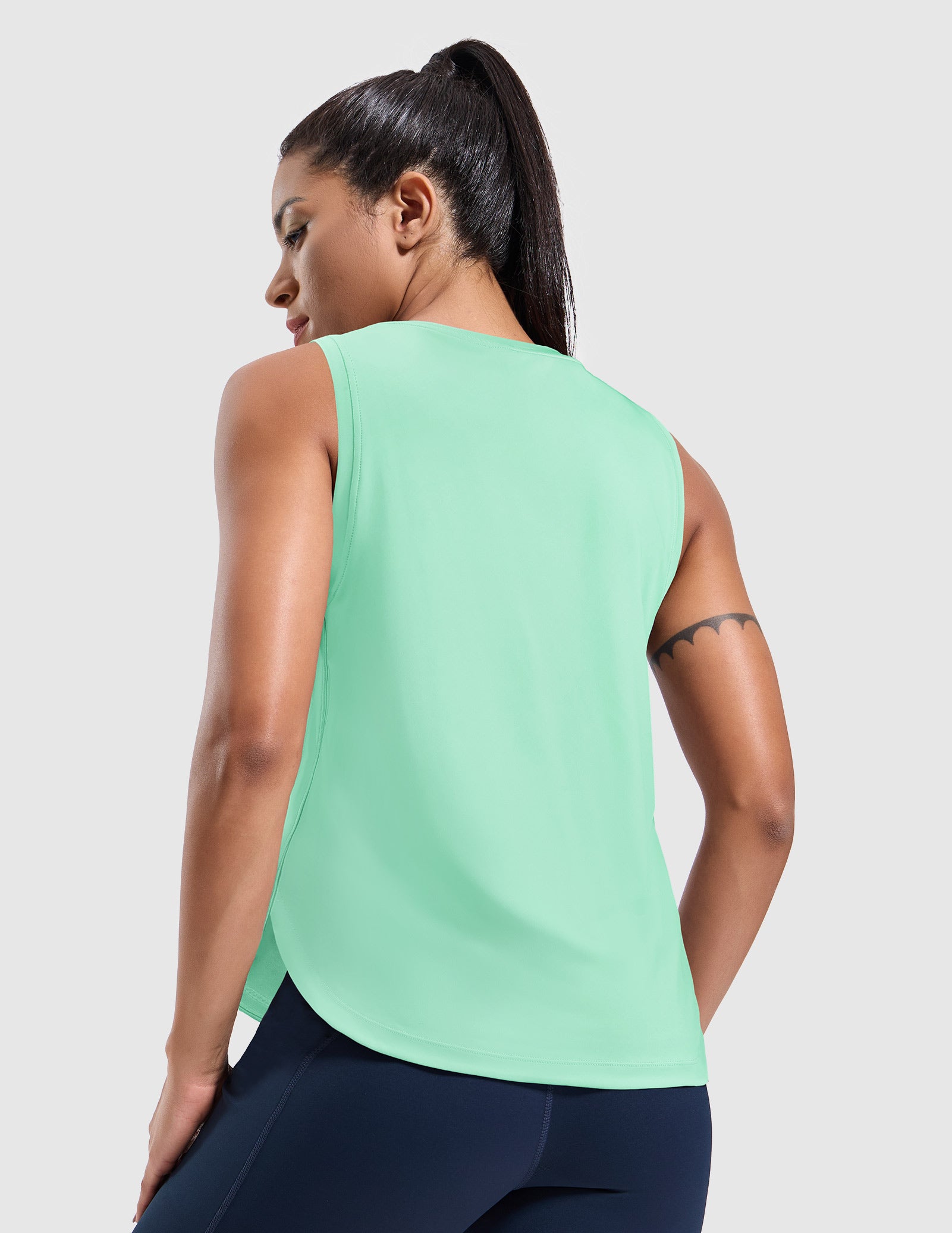 MIER Athletic Running Tank with Side Slits Breathable and Durable Women Tank Top