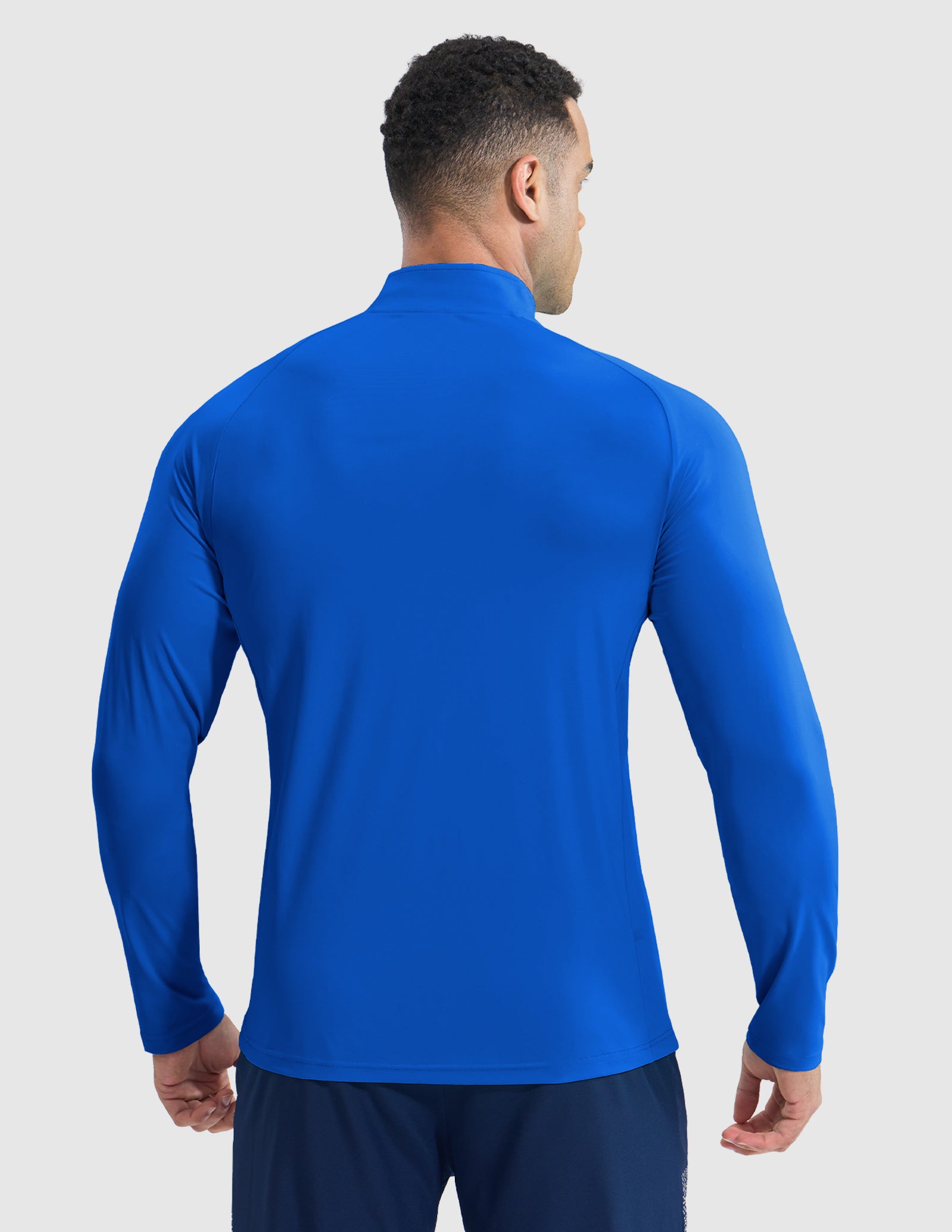 MIER Lightweight Quarter Zip Running Shirt, Breathable and Sun Protection Men's T-Shirts