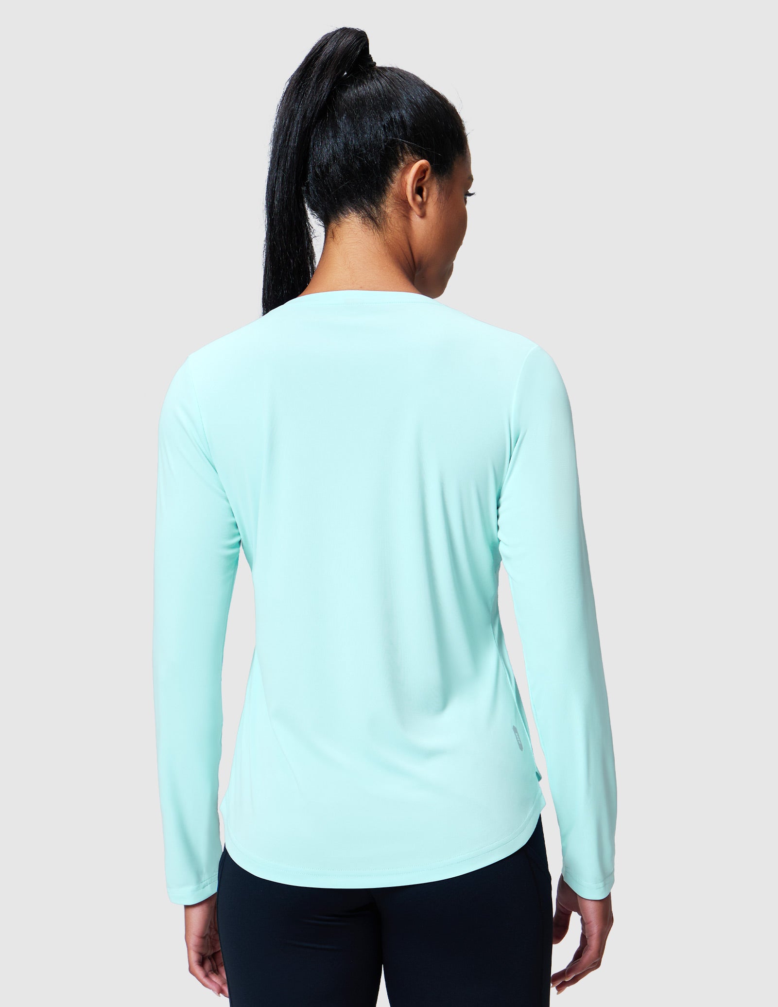 MIER Women’s Long Sleeve Workout Top UPF 50+ V-Neck Dry Fit Running Shirt Women Active Shirt