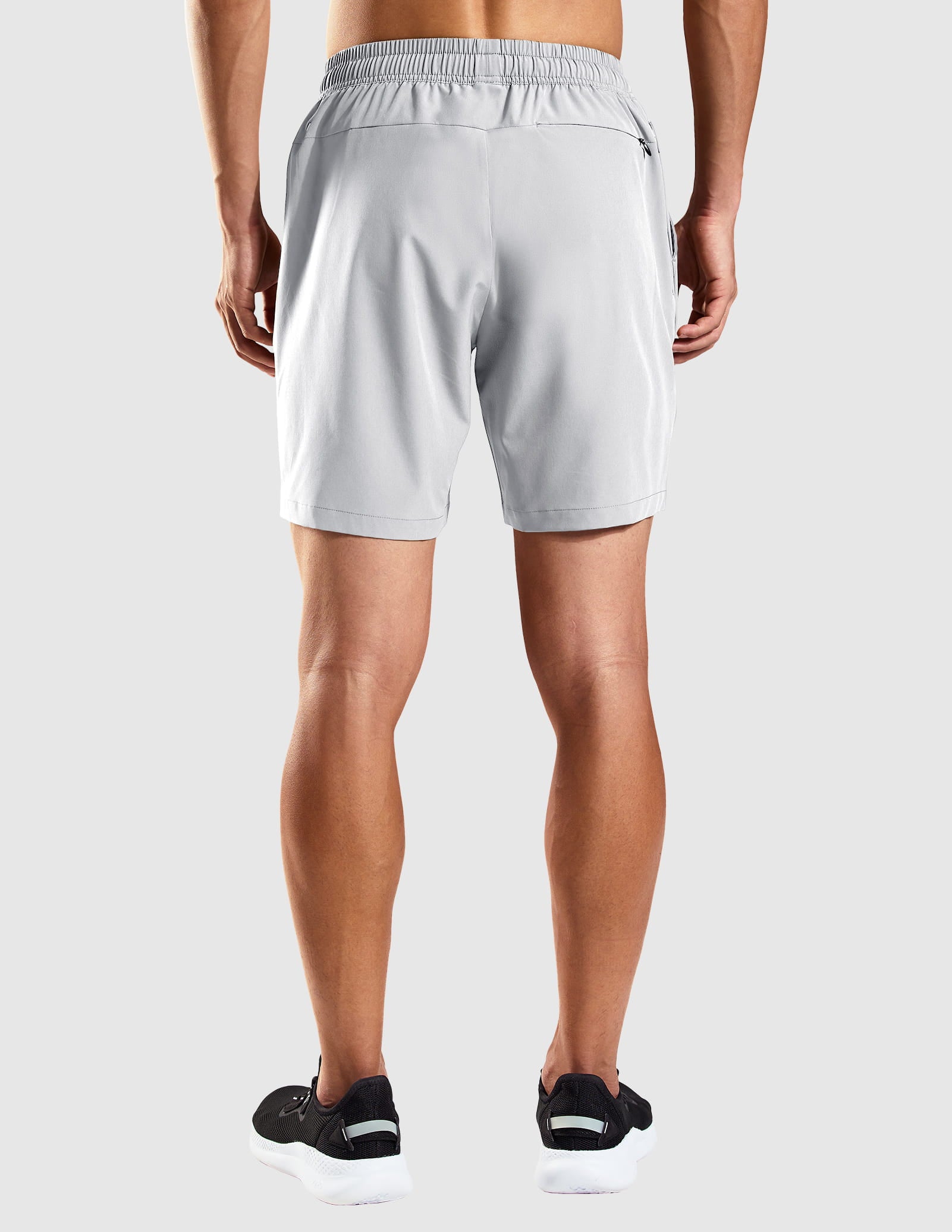 Men's 7 Inch Quick-Dry Running Shorts with Zipper Pockets