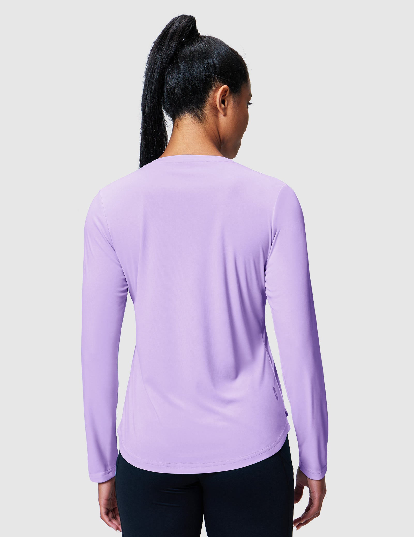 MIER Women’s Long Sleeve Workout Top UPF 50+ V-Neck Dry Fit Running Shirt Women Active Shirt