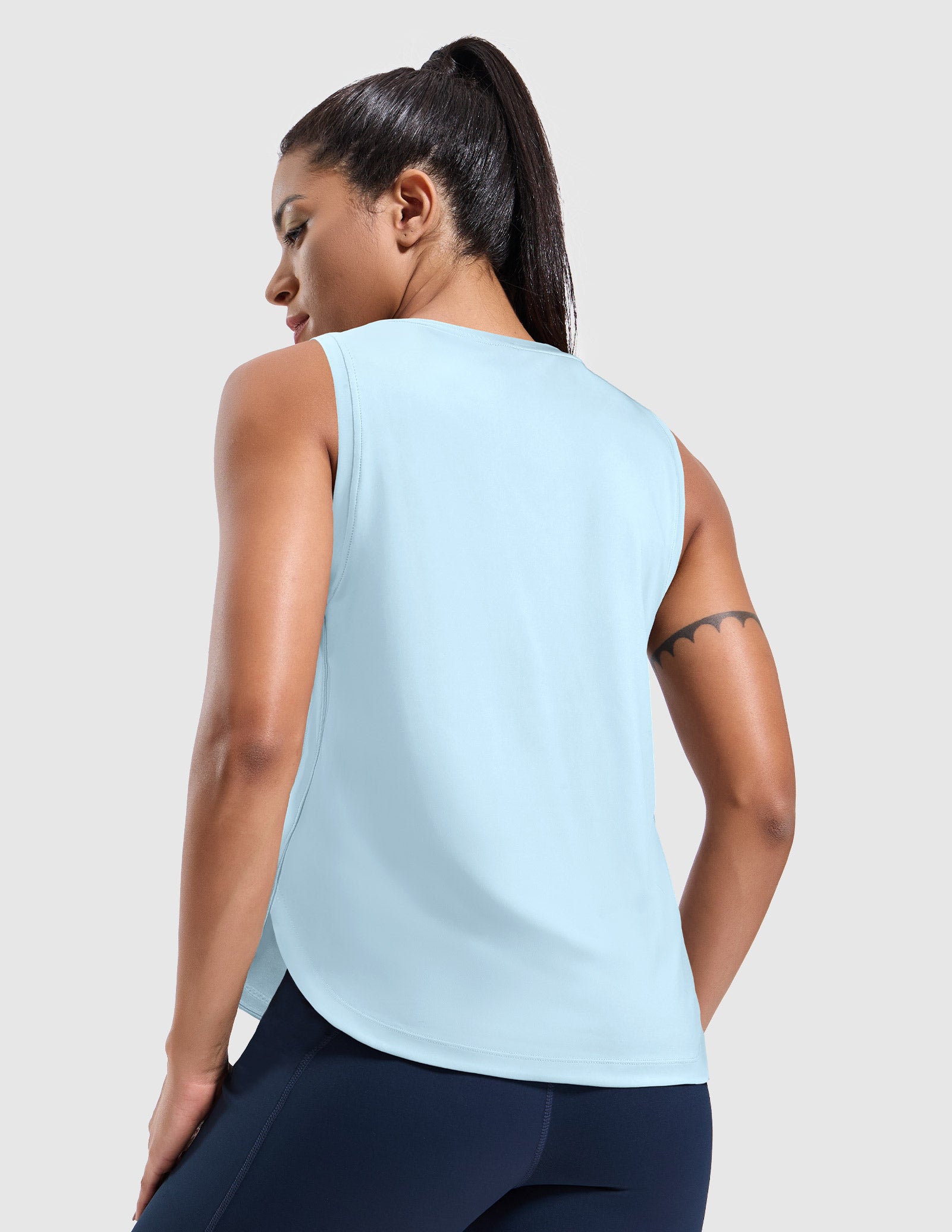 MIER Athletic Running Tank with Side Slits Breathable and Durable Women Tank Top