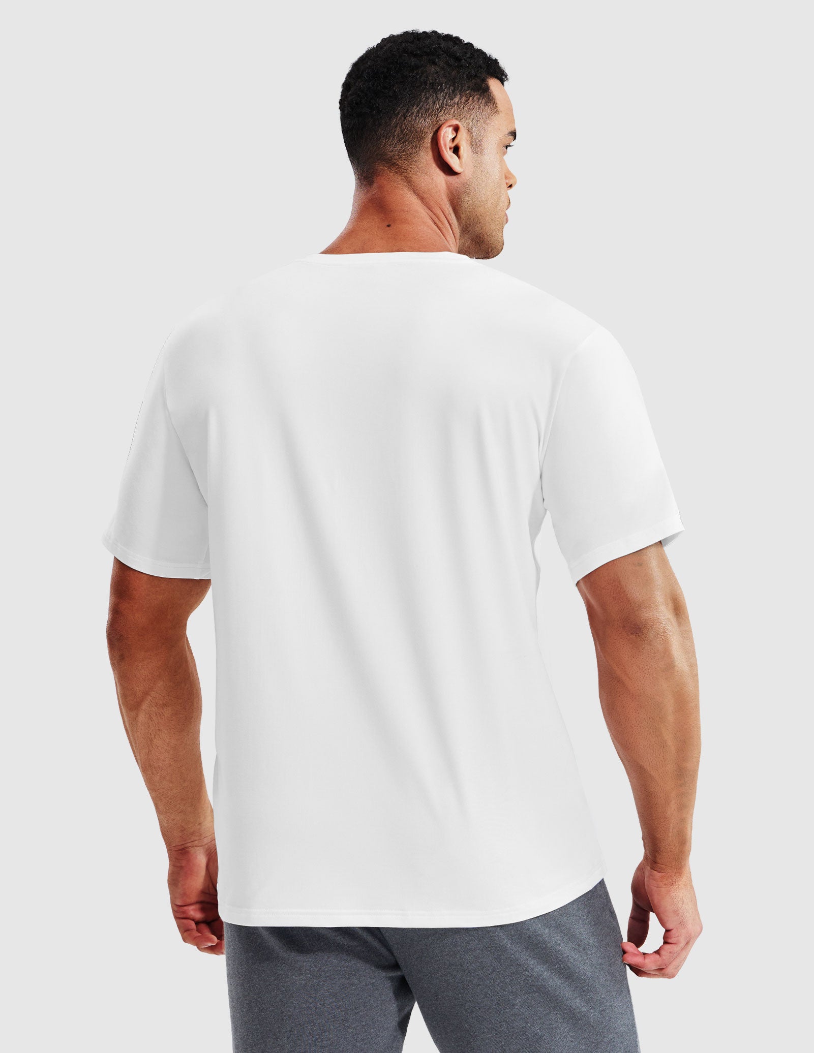 MIER Men’s Buttery Soft Dry Fit V-Neck Workout T-Shirt Men's Shirt