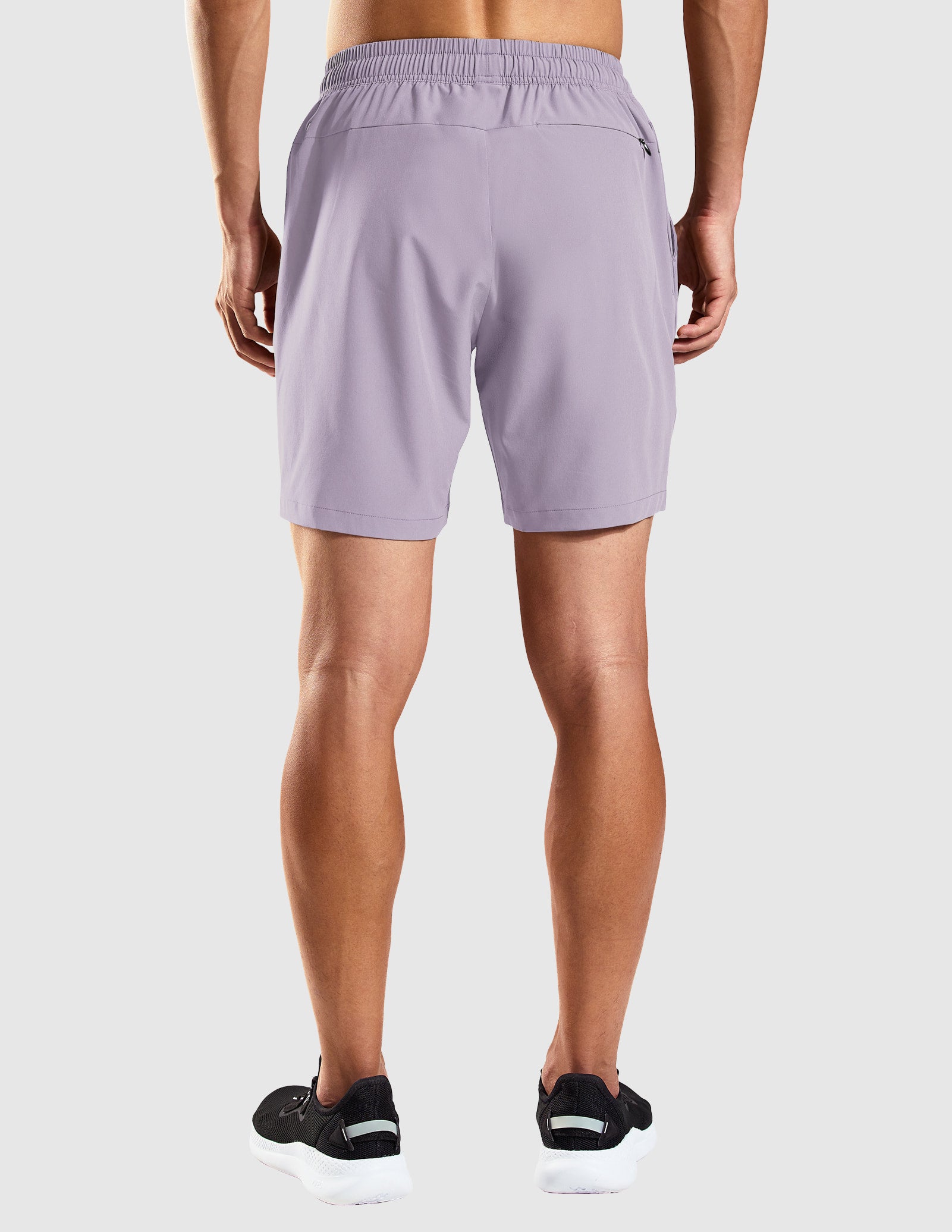 Men's 7 Inch Quick-Dry Running Shorts with Zipper Pockets