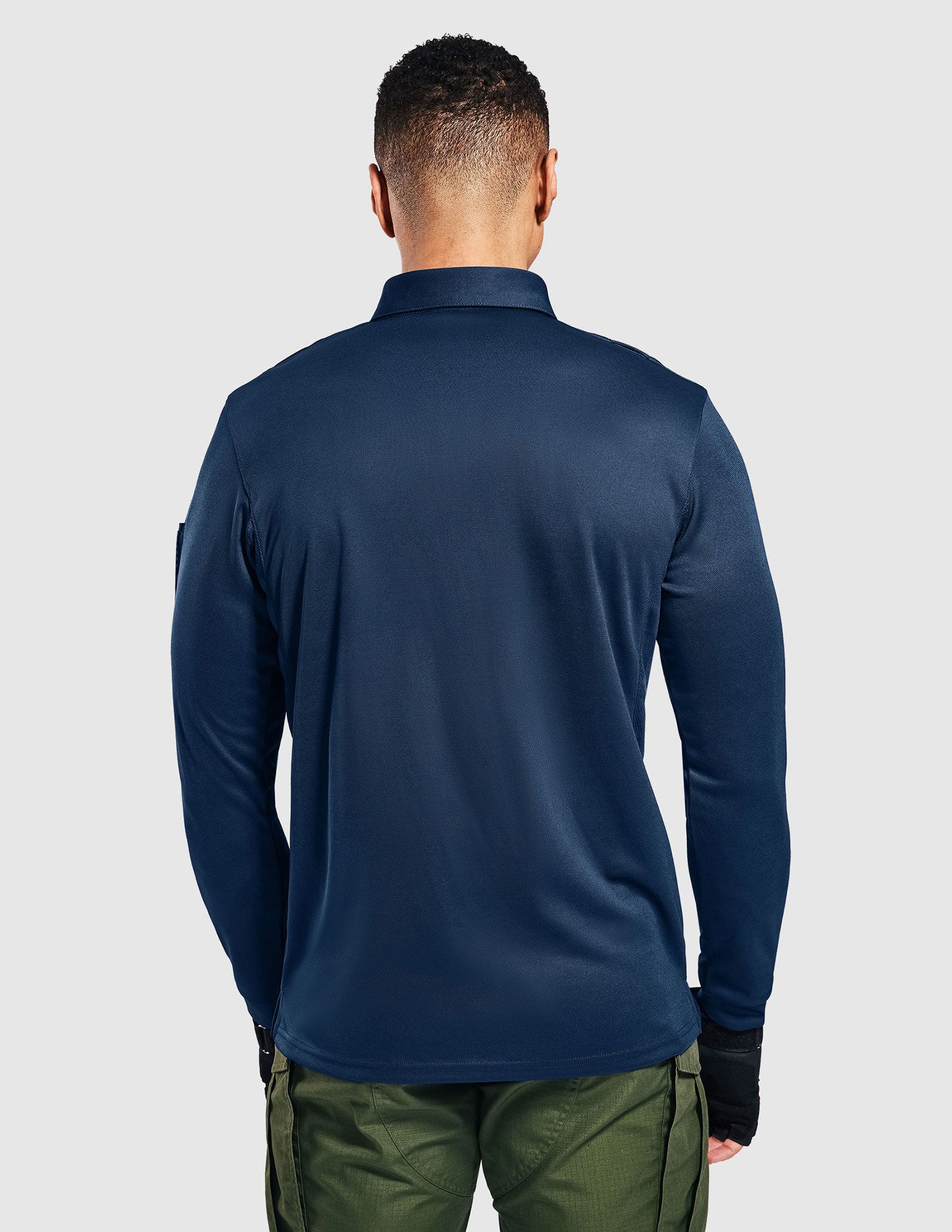 Men's Outdoor Tactical Long Sleeve Polo Shirts Quick Dry