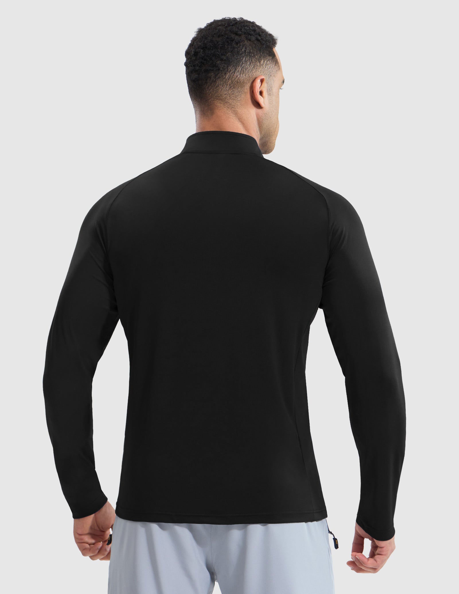 MIER Lightweight Quarter Zip Running Shirt, Breathable and Sun Protection Men's T-Shirts