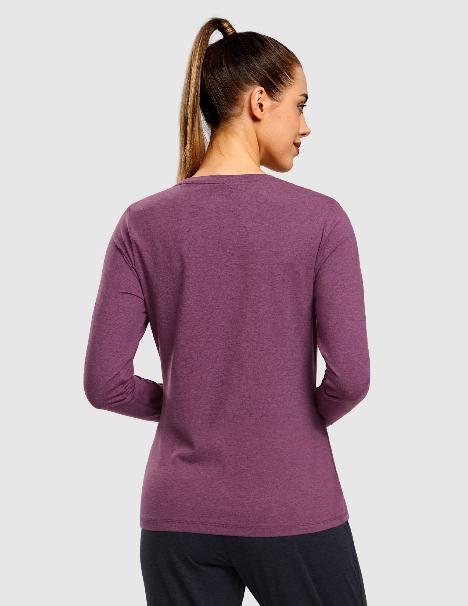 MIER Women’s Buttery Soft Long Sleeve Dry Fit Active T-Shirt Women Active Shirt