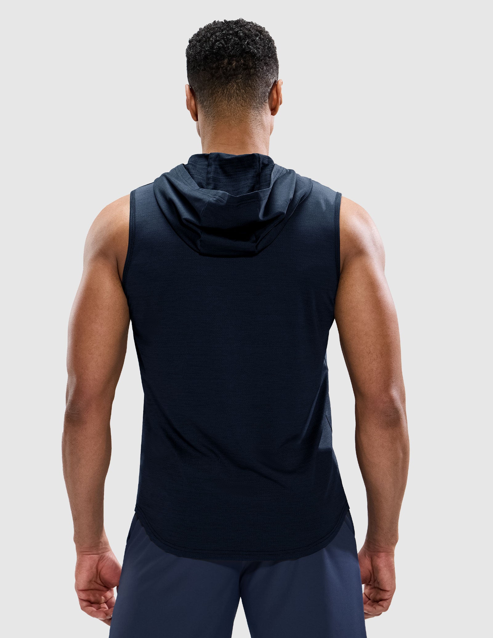 Men's Sleeveless Tank Top with Hood Quick Dry Shirts