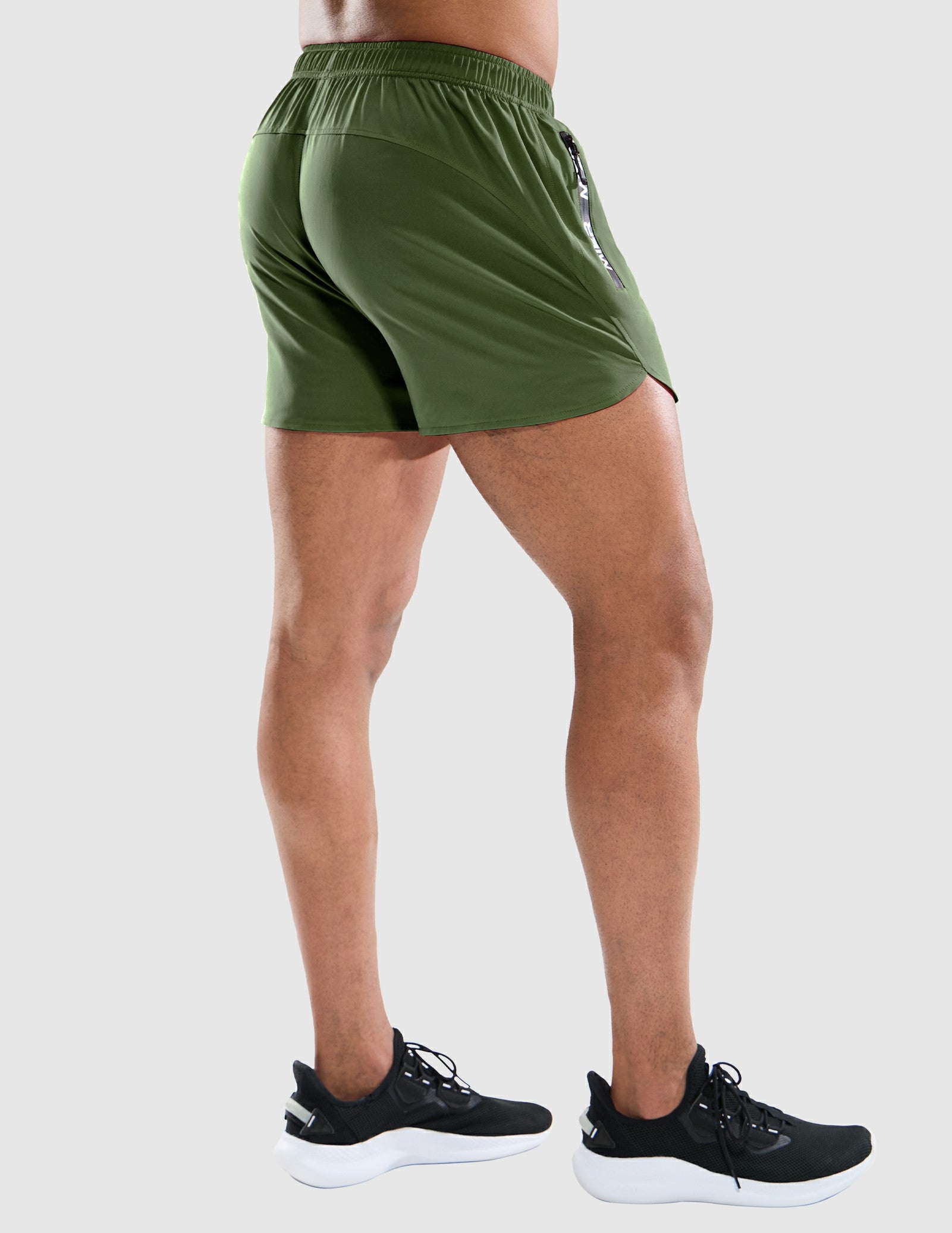 Men's 3 Inch Dry Fit Running Shorts with Brief Liner