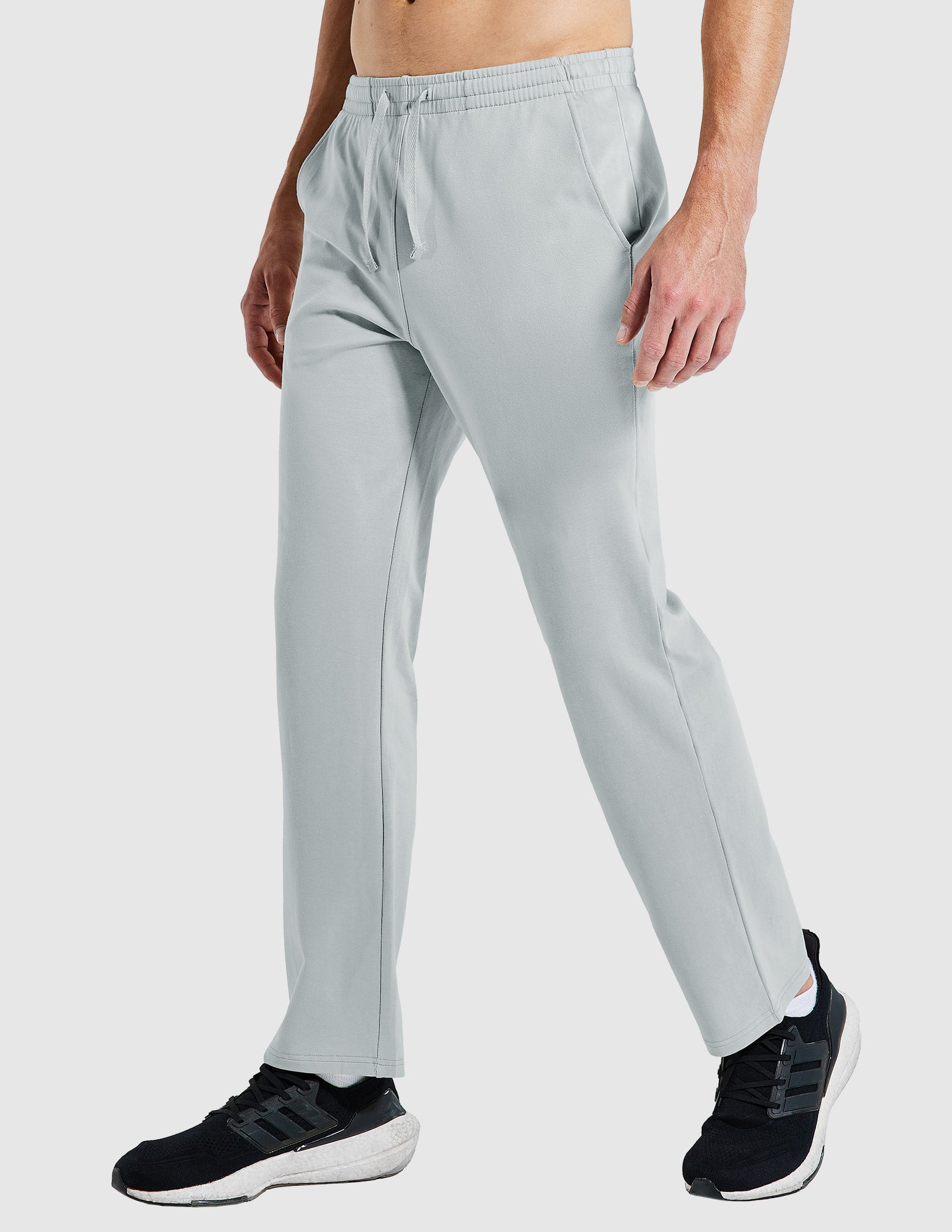 Men's Cotton Sweatpants with Pockets Sports Knit Pants